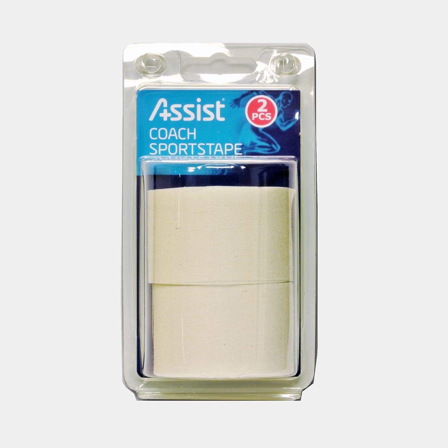 Assist Coach Sportstape 2-pk, sportsteip - Hvit