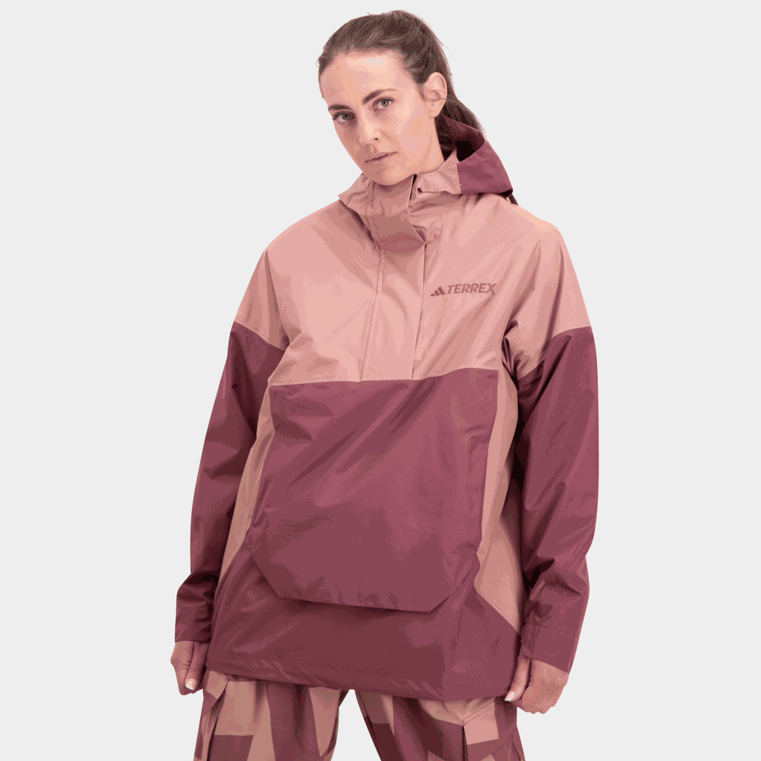 Jaqueta feminina Terrex Xploric 2.5L Climaproof rosa
