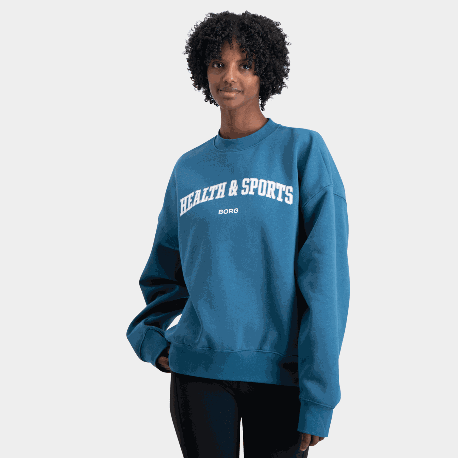 Felpa oversize da donna Studio - Blu