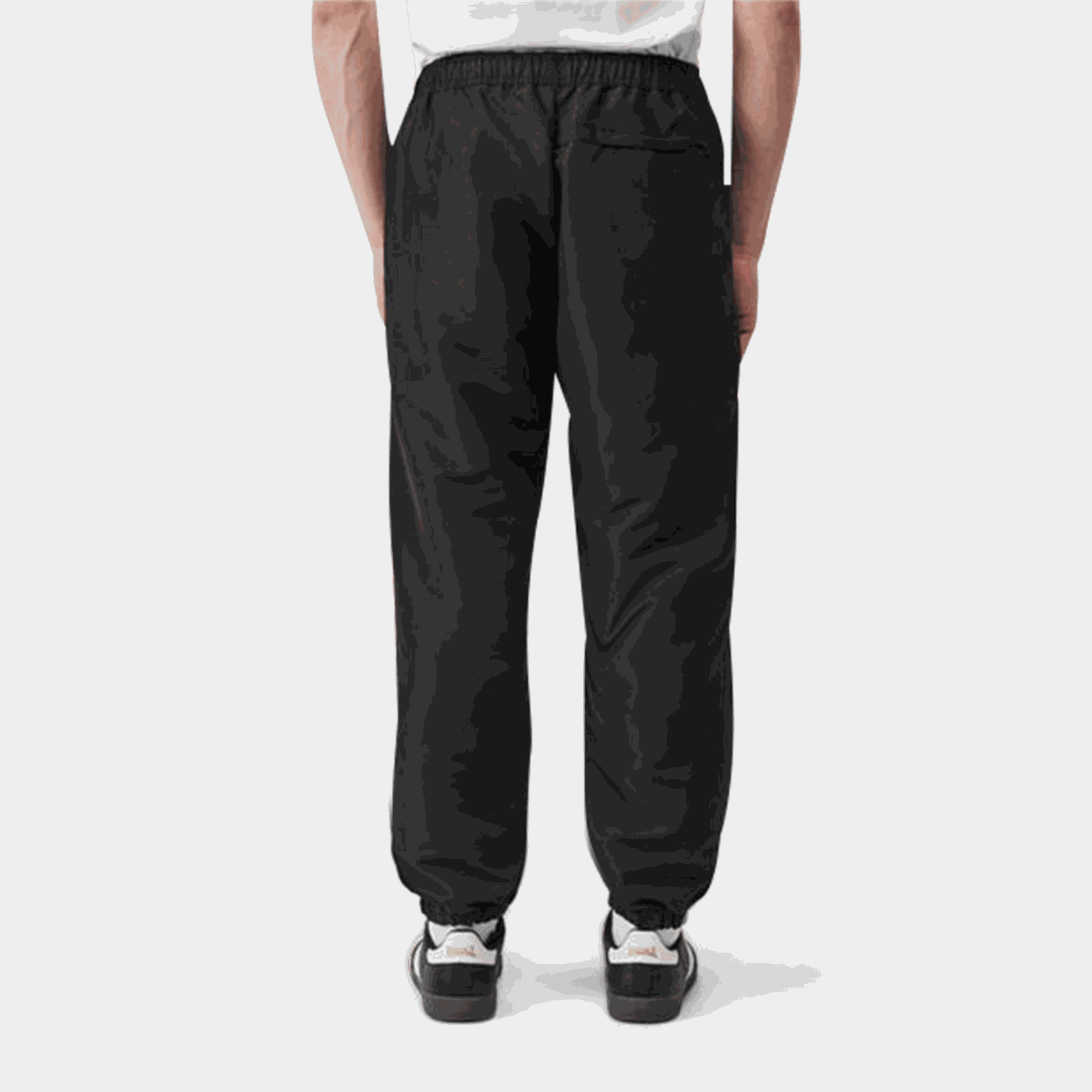  Calça de moletom masculina Essentials com zíper - preta