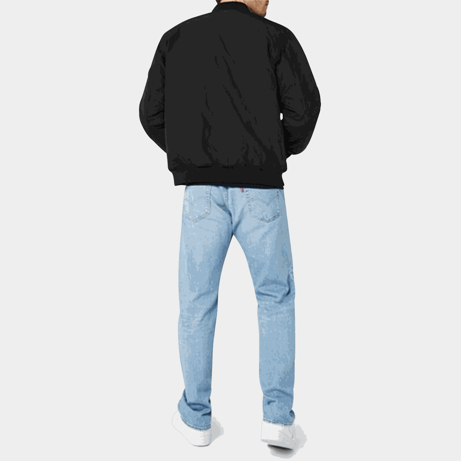  Blouson aviateur, veste homme – Noir