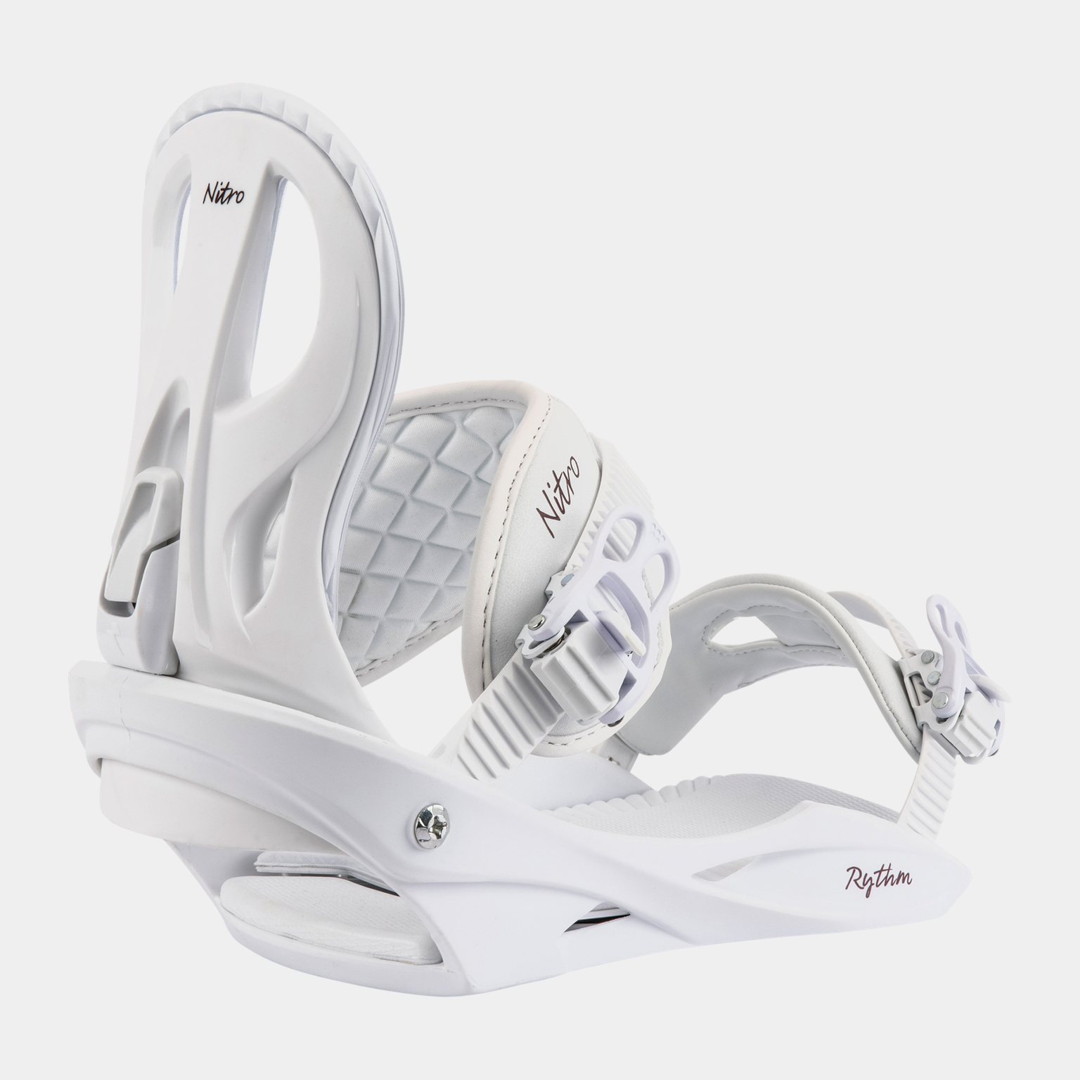 Fixations de snowboard W Rhythm 24/25, Fixations de snowboard, Femme - Blanc