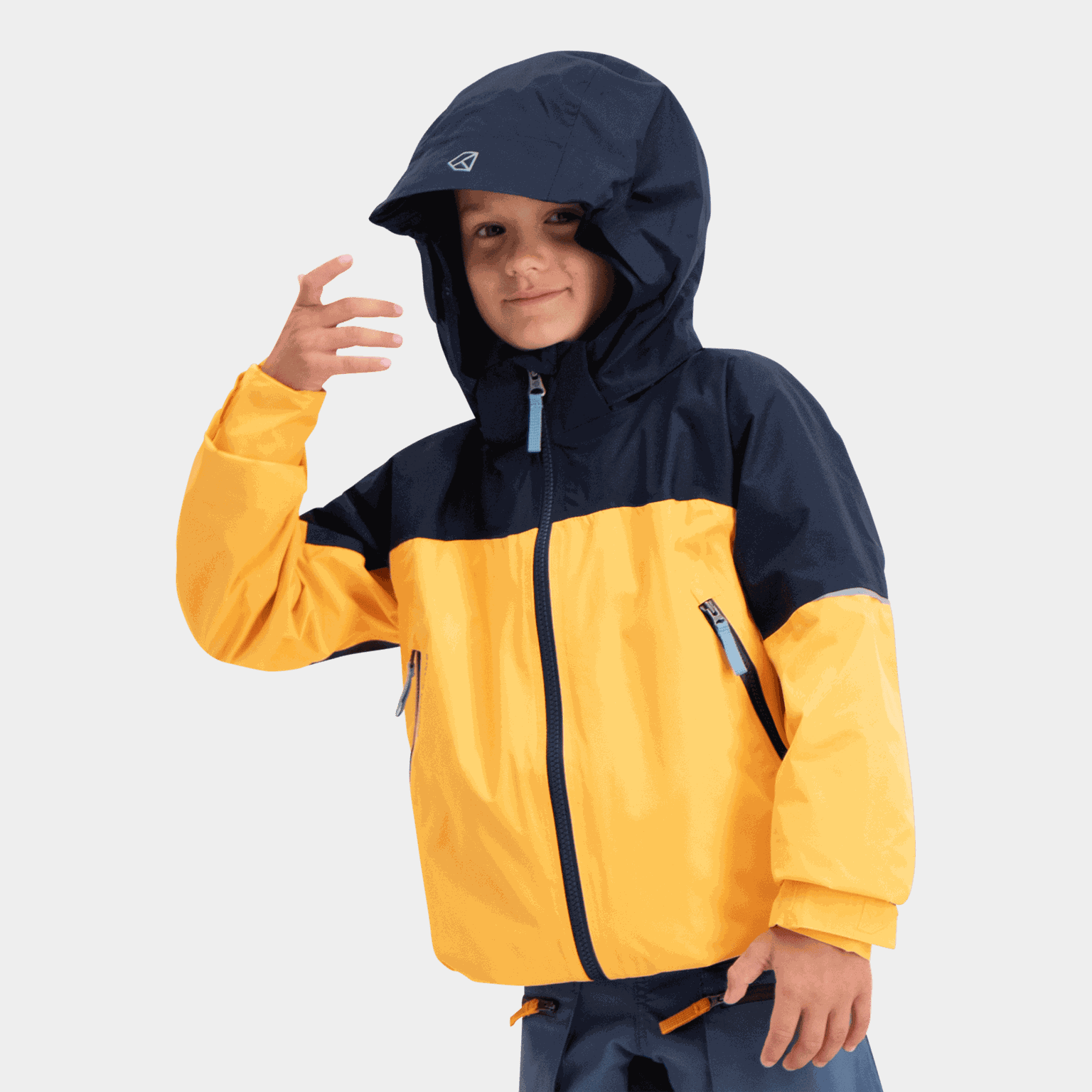  Veste Ash Jacket 3, veste imperméable pour enfant - orange