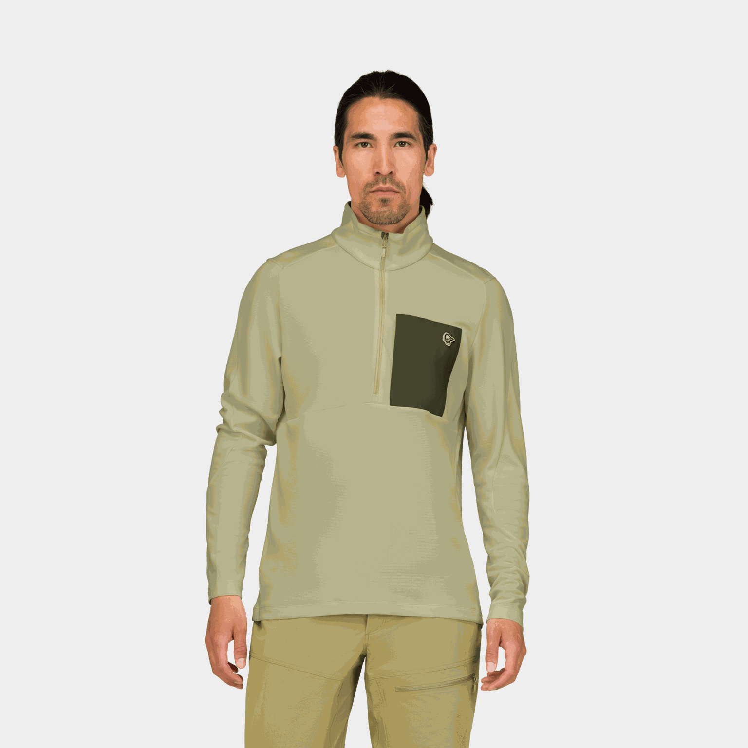  femund warm1 demi-zip, pull, homme