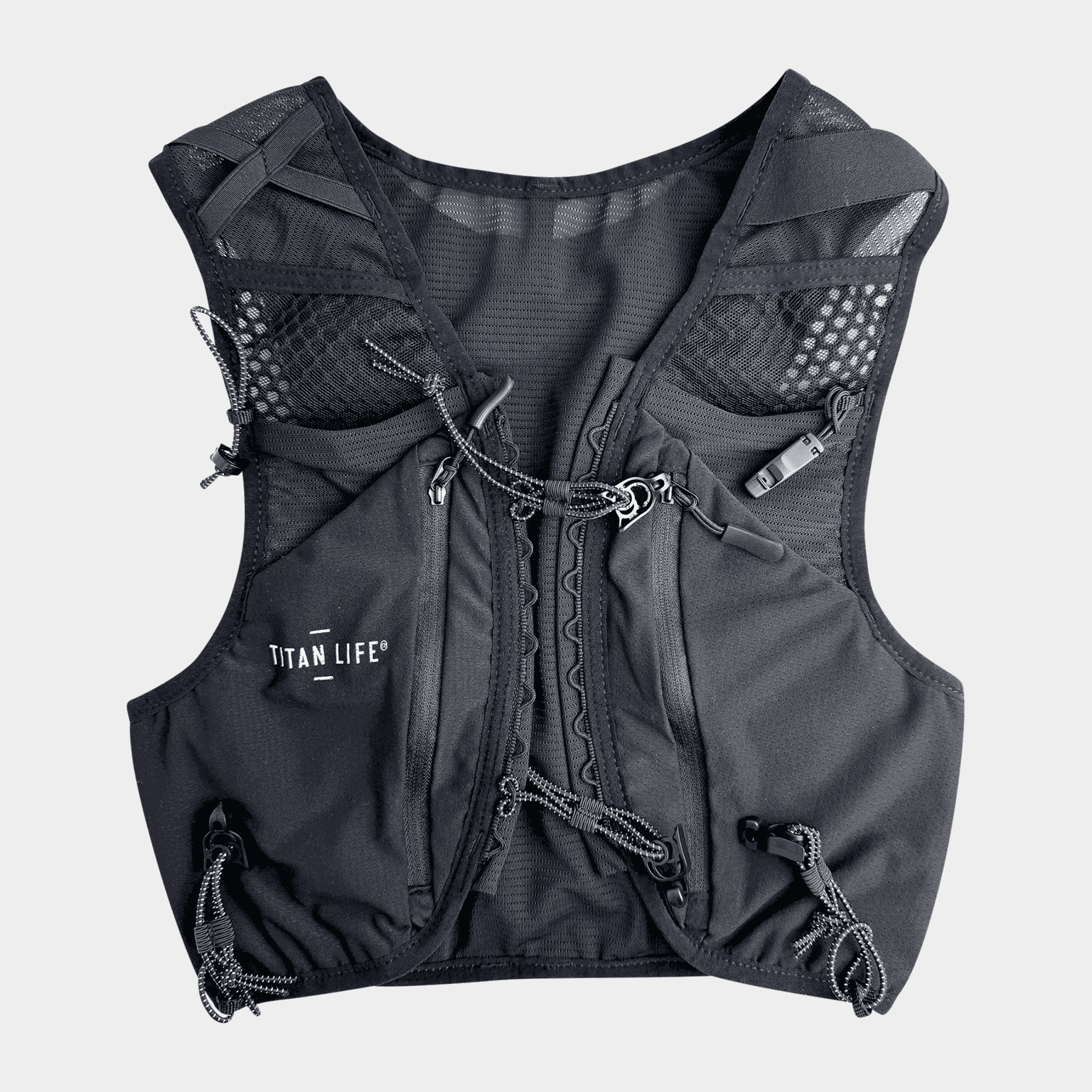 Titan Life 10-litrowa kamizelka nawadniająca (rozmiary L-XL), unisexowa kamizelka do biegania – czarna