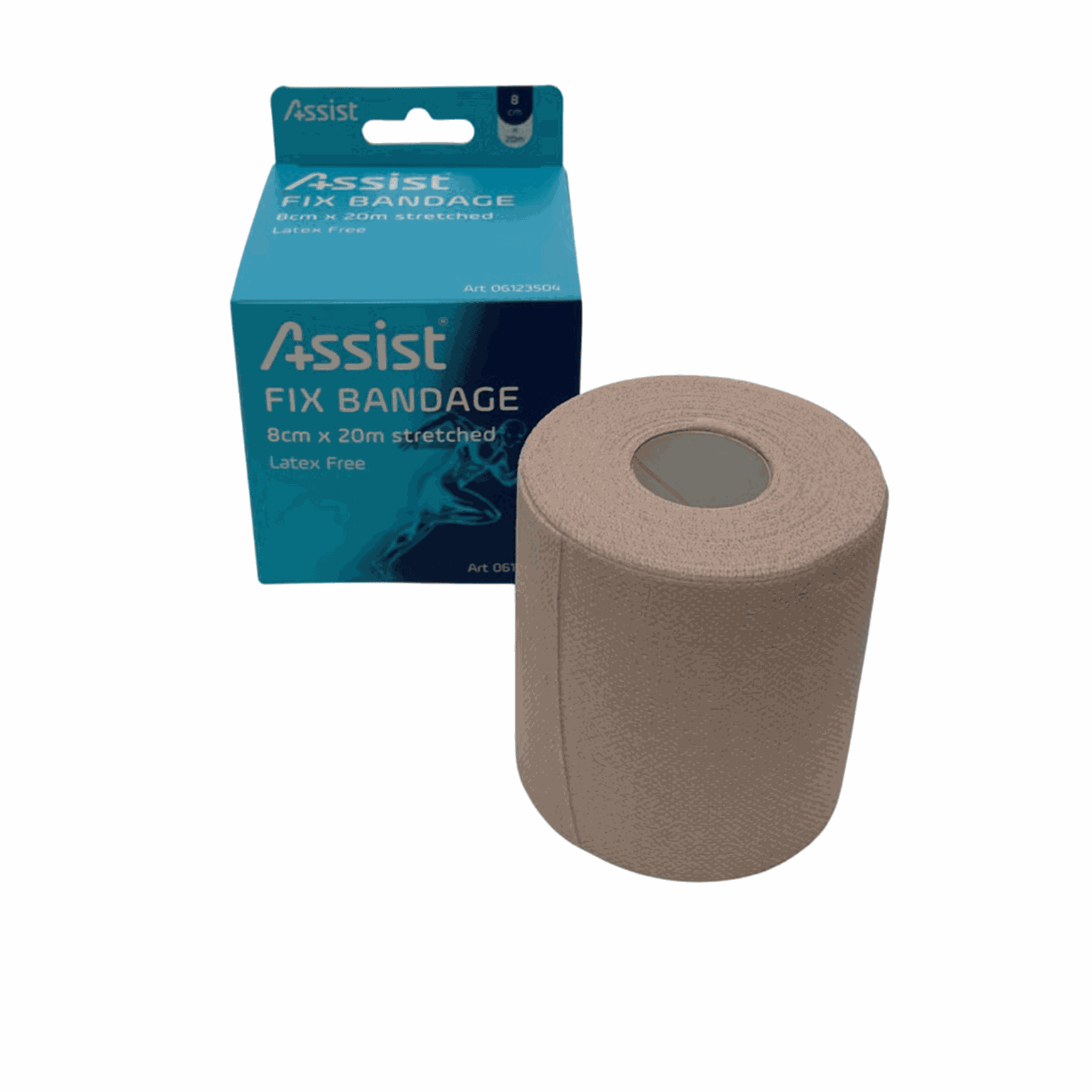 Assist Fix Bandage, fikseringsbandasje - Brun