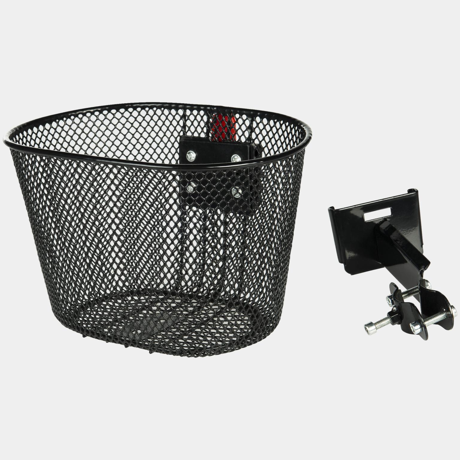  Cestino per bicicletta per bambini, in acciaio, per biciclette da 16 a 24 pollici, nero.