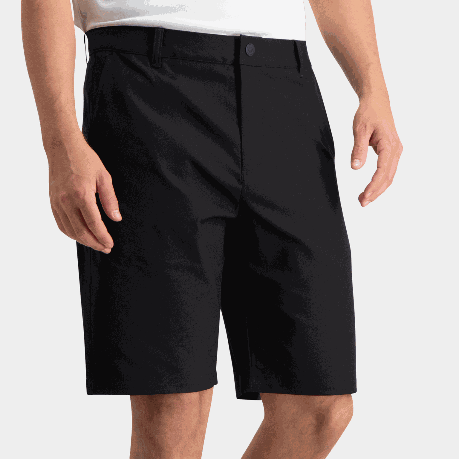 Krótkie spodenki golfowe Dealer Short 10 cali, męskie spodenki golfowe – czarne