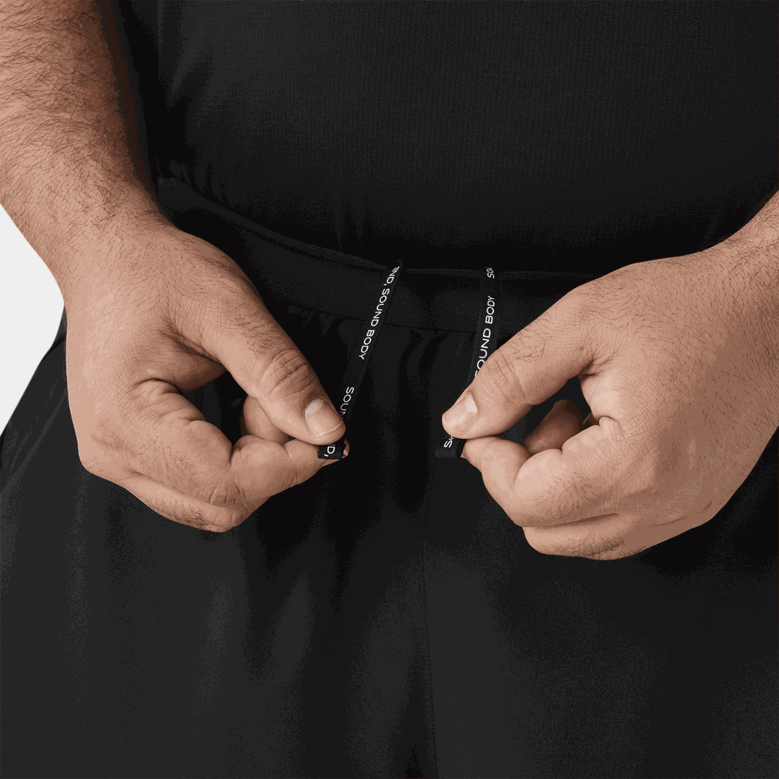 Pantaloncini da corsa da uomo Road 2 in 1 da 5 pollici – Neri