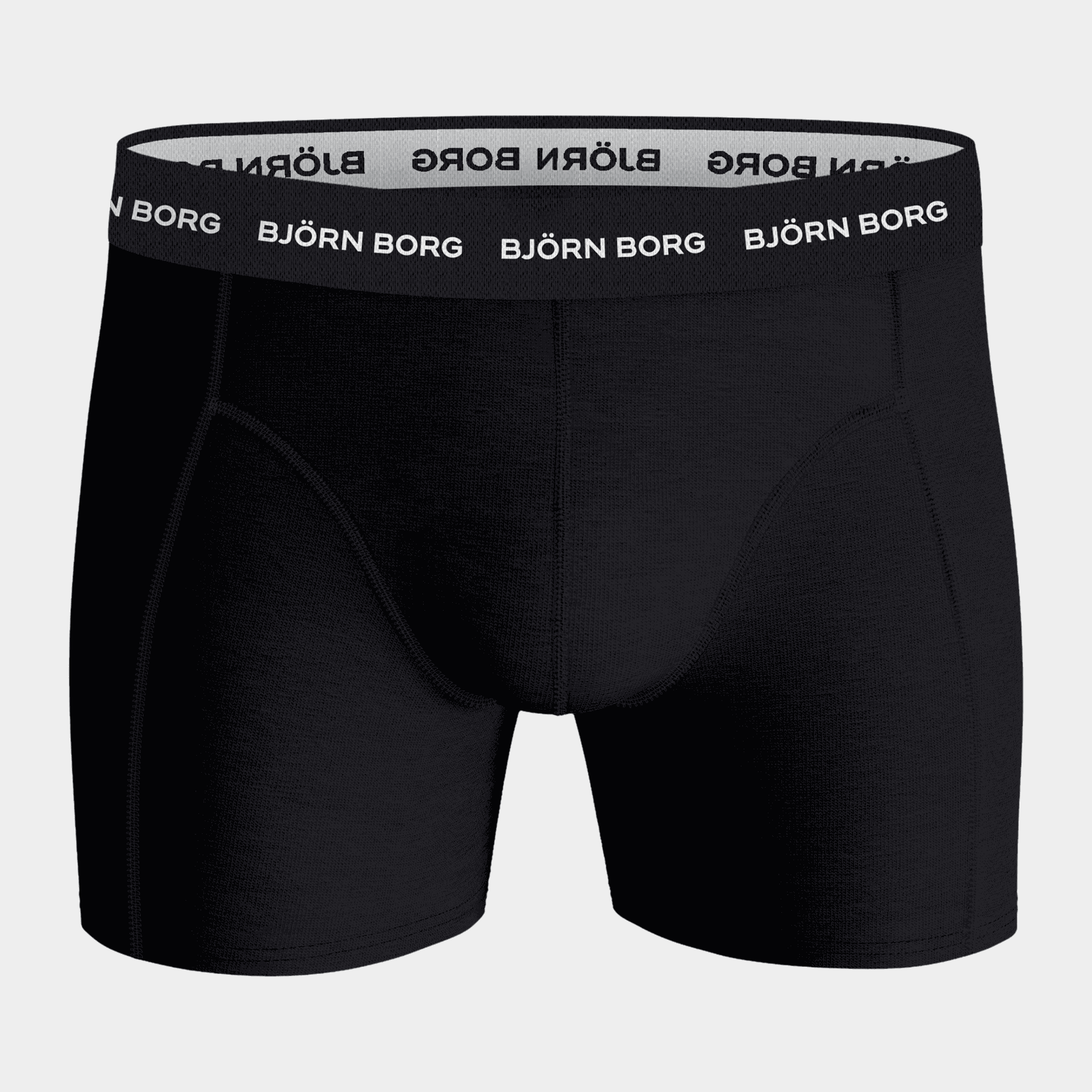  Pantaloni scurți boxer din bumbac elastic pentru bărbați - Negri