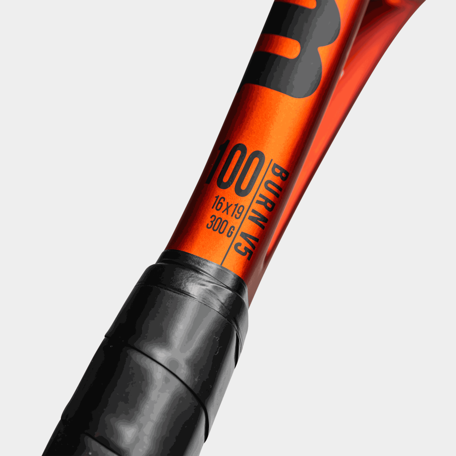 Burn 100 V5.0, tennisracket for aktive spillere, unisex - Svart