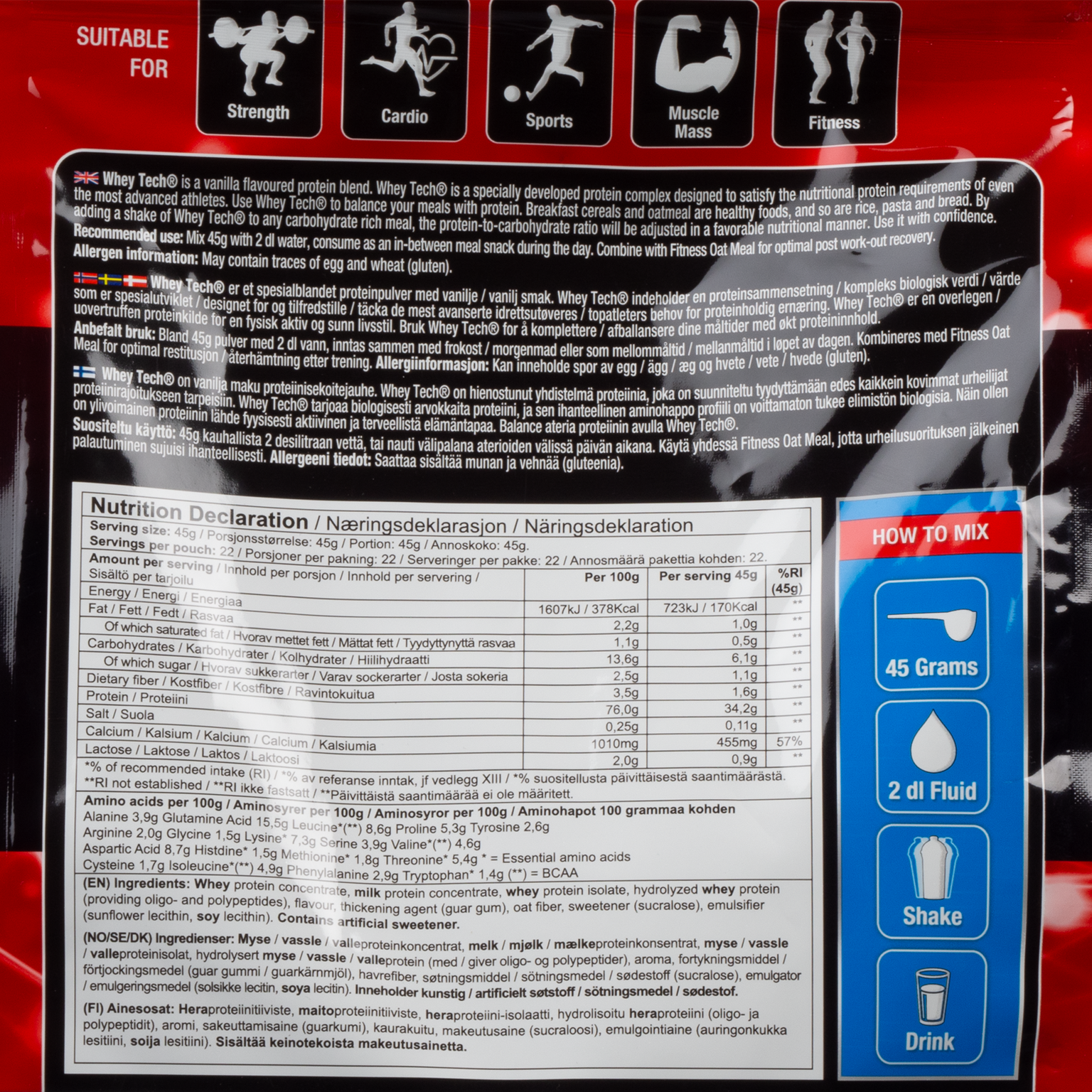  Whey Tech 1 kg, fehérjepor