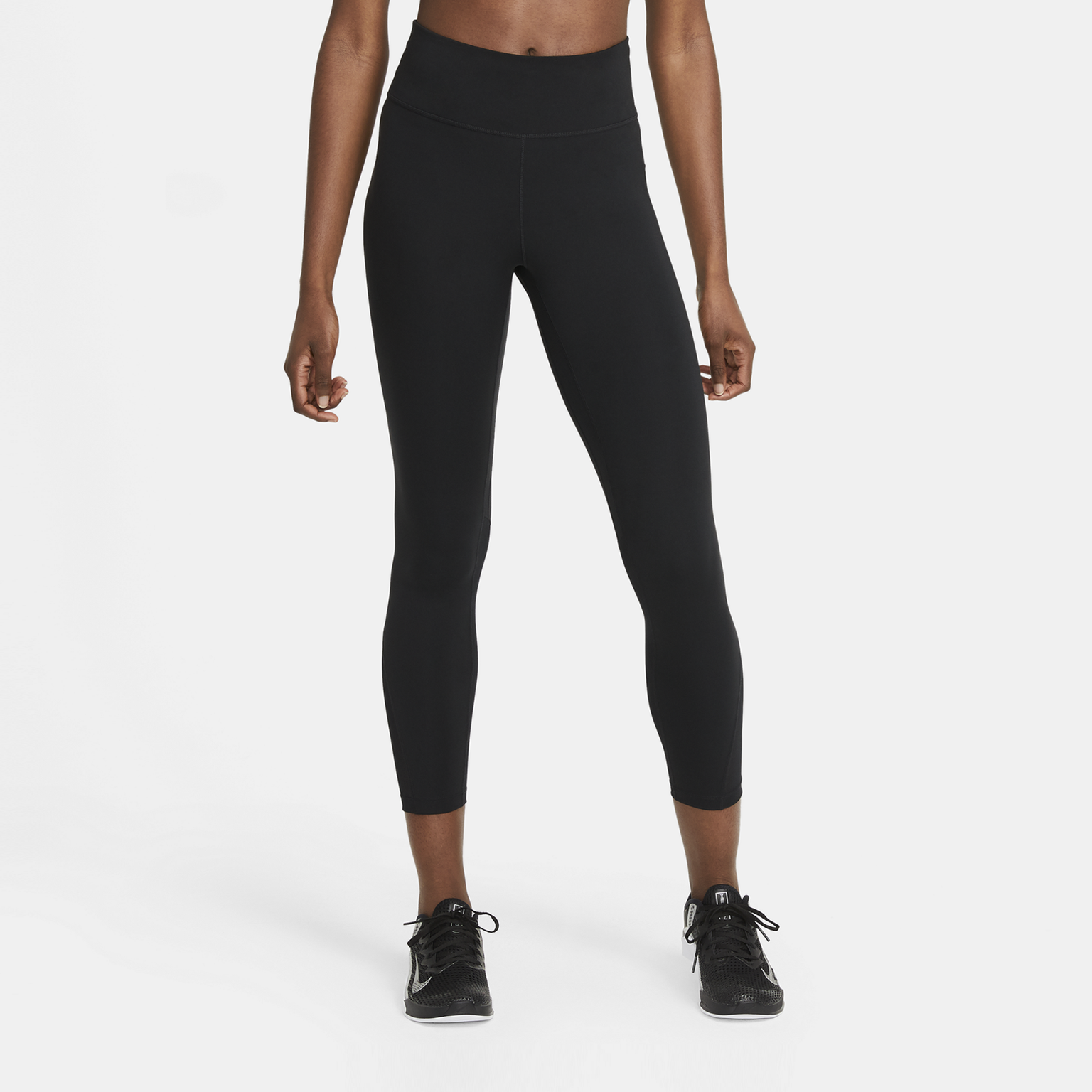 One Dri-FIT MR 7/8 Tights, treningstights dame - Svart