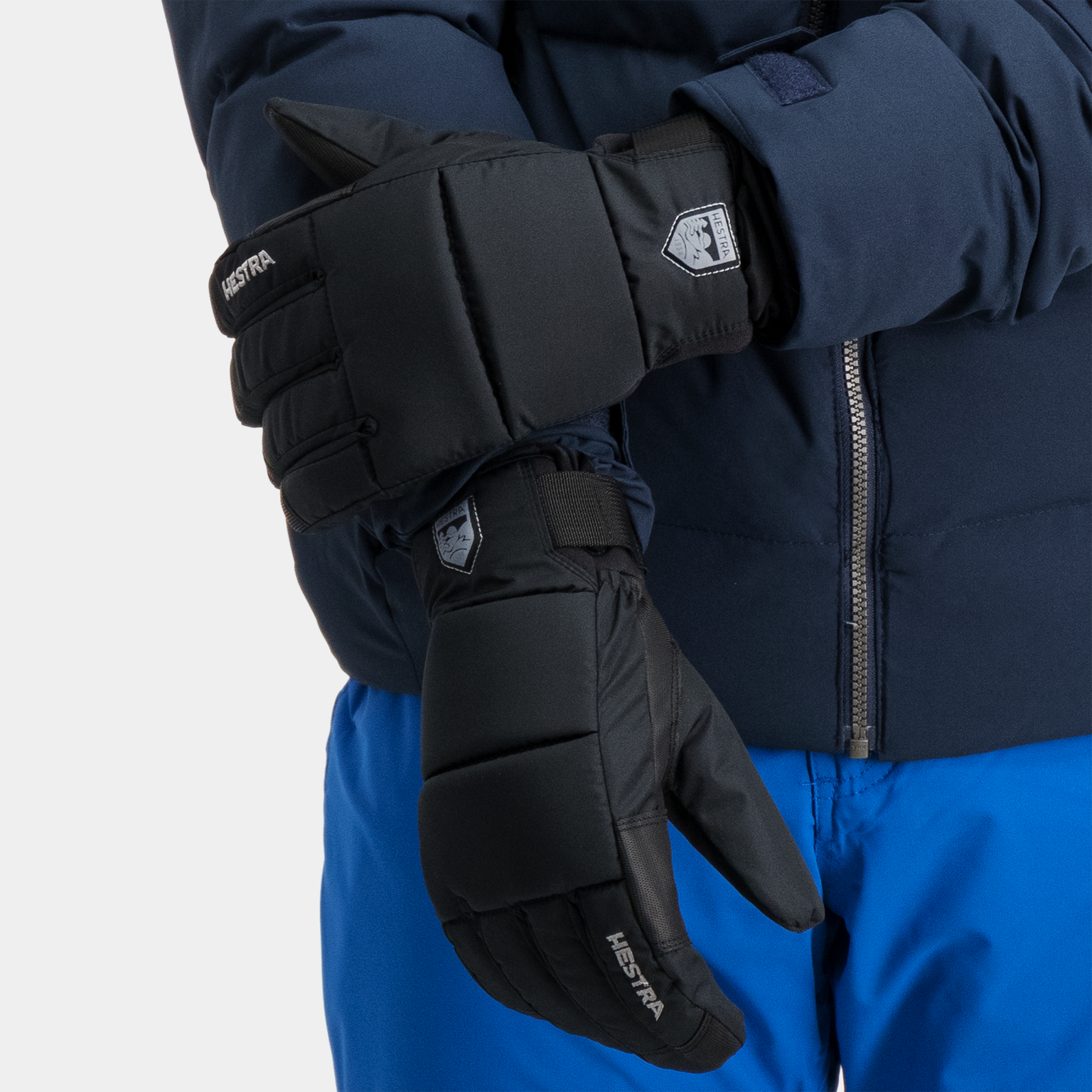  Rękawiczki Alpine Czone Frost Primaloft – 5 palców 24/25, unisexowe rękawice narciarskie i snowboardowe – czarne