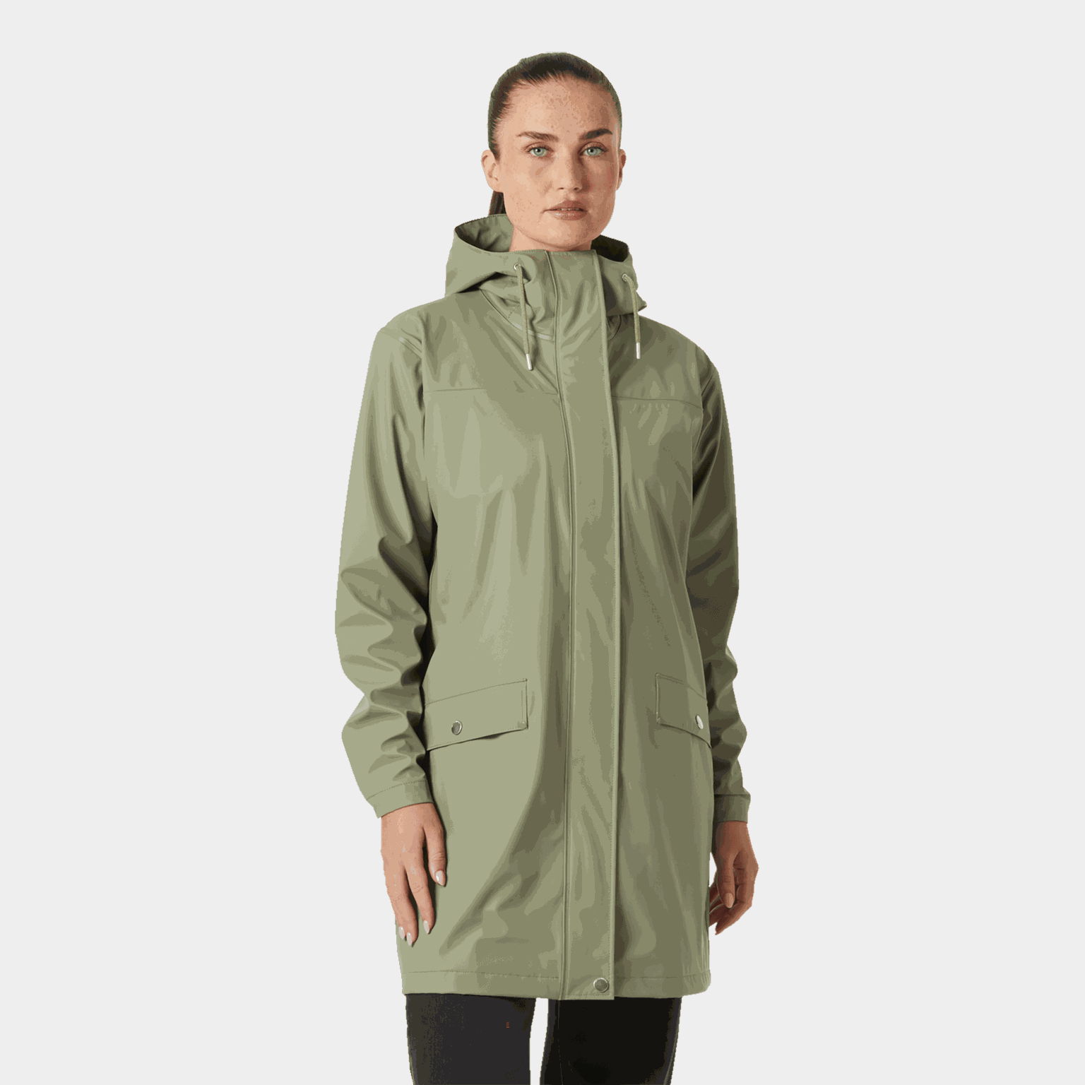 Kurtka przeciwdeszczowa Moss Green, damska, wodoodporna – zielona