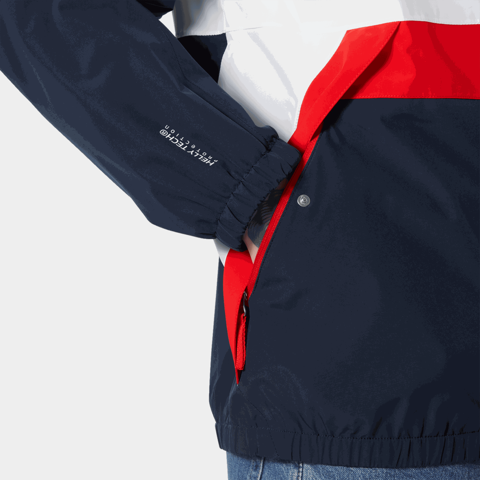  Jaqueta impermeável masculina Koster - azul escuro