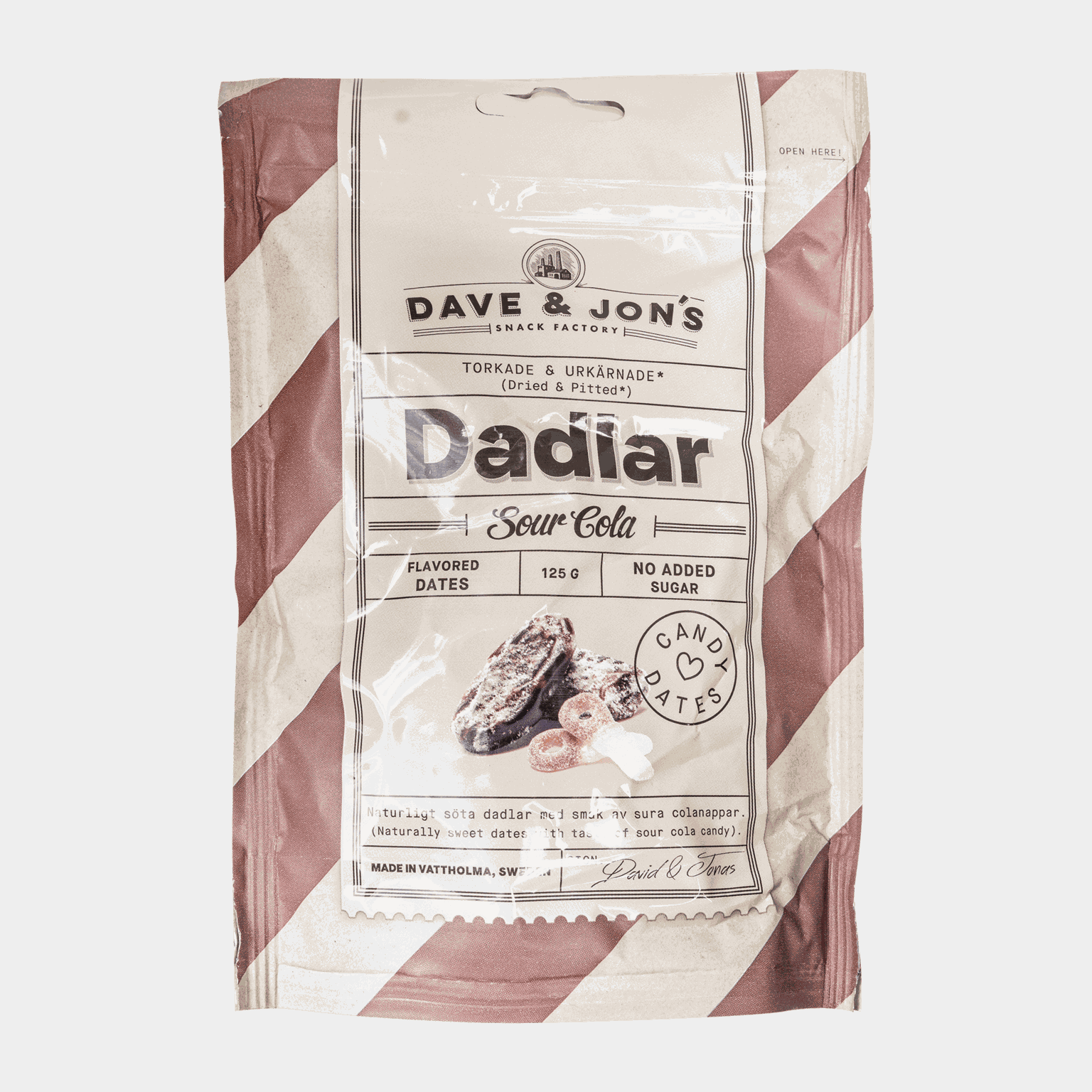  Dave & Jon's Sour Cola 125g, Dattes -