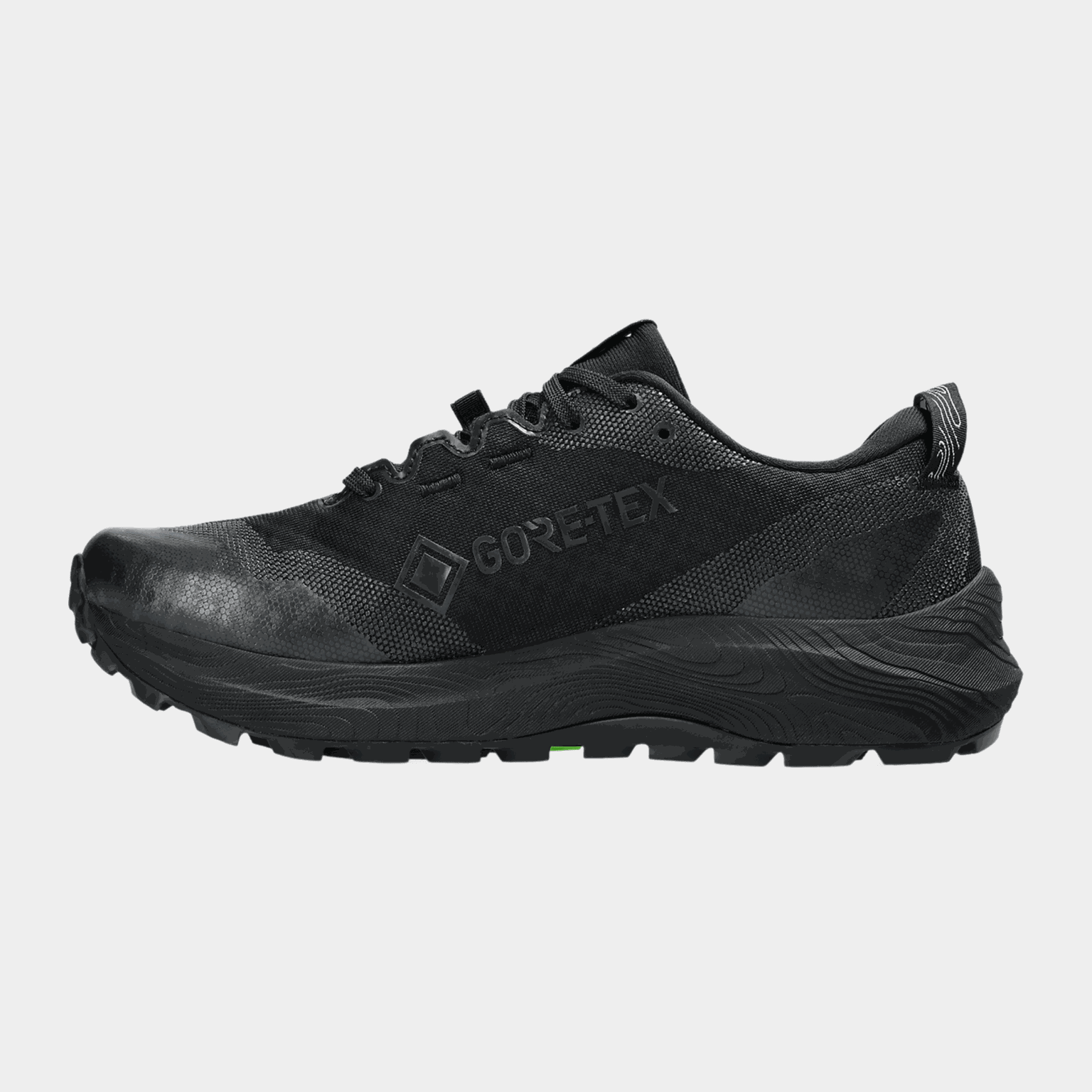  Damskie wodoodporne buty do biegania w terenie GEL-Trabuco 12 Gore-Tex – czarne