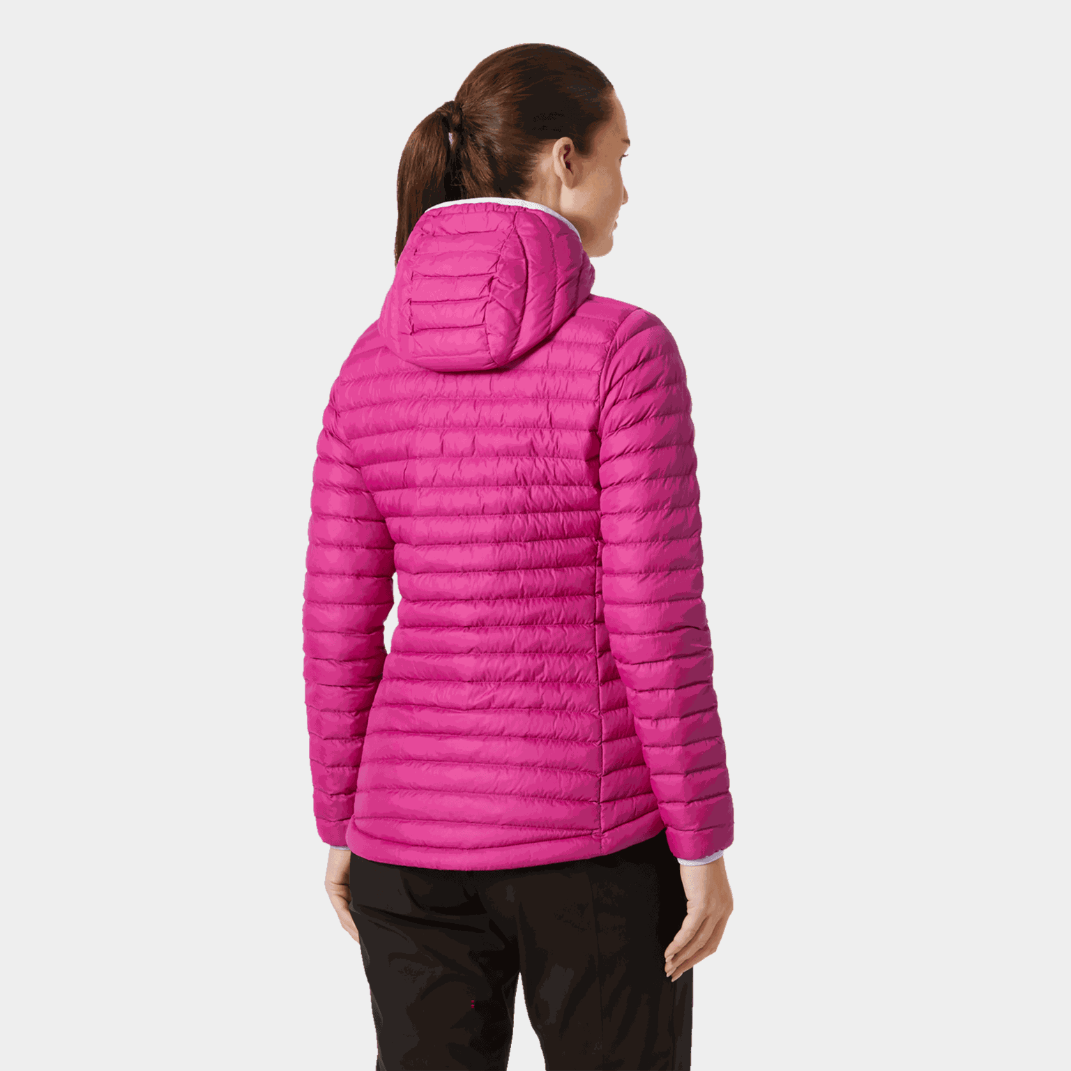 Jaqueta térmica Sirdal W com capuz, jaqueta térmica feminina - rosa