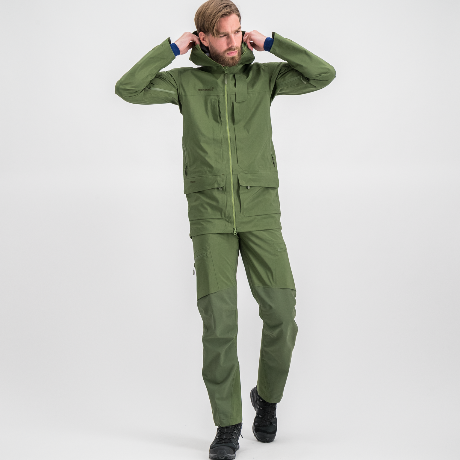  Veste de chasse unisexe Recon Gore-Tex Pro 18 – Verte