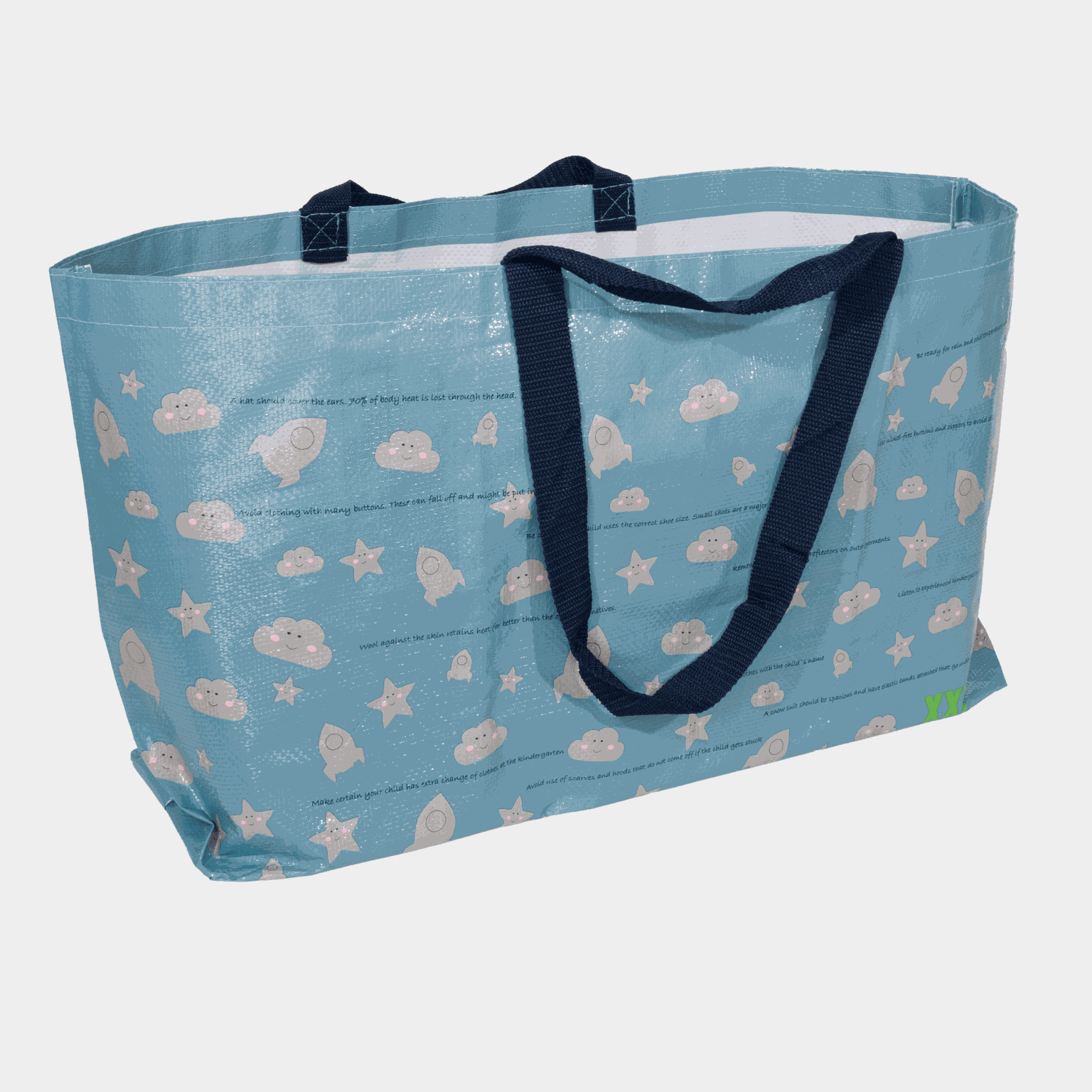  Borsa per l'asilo, borsa portaoggetti – Blu