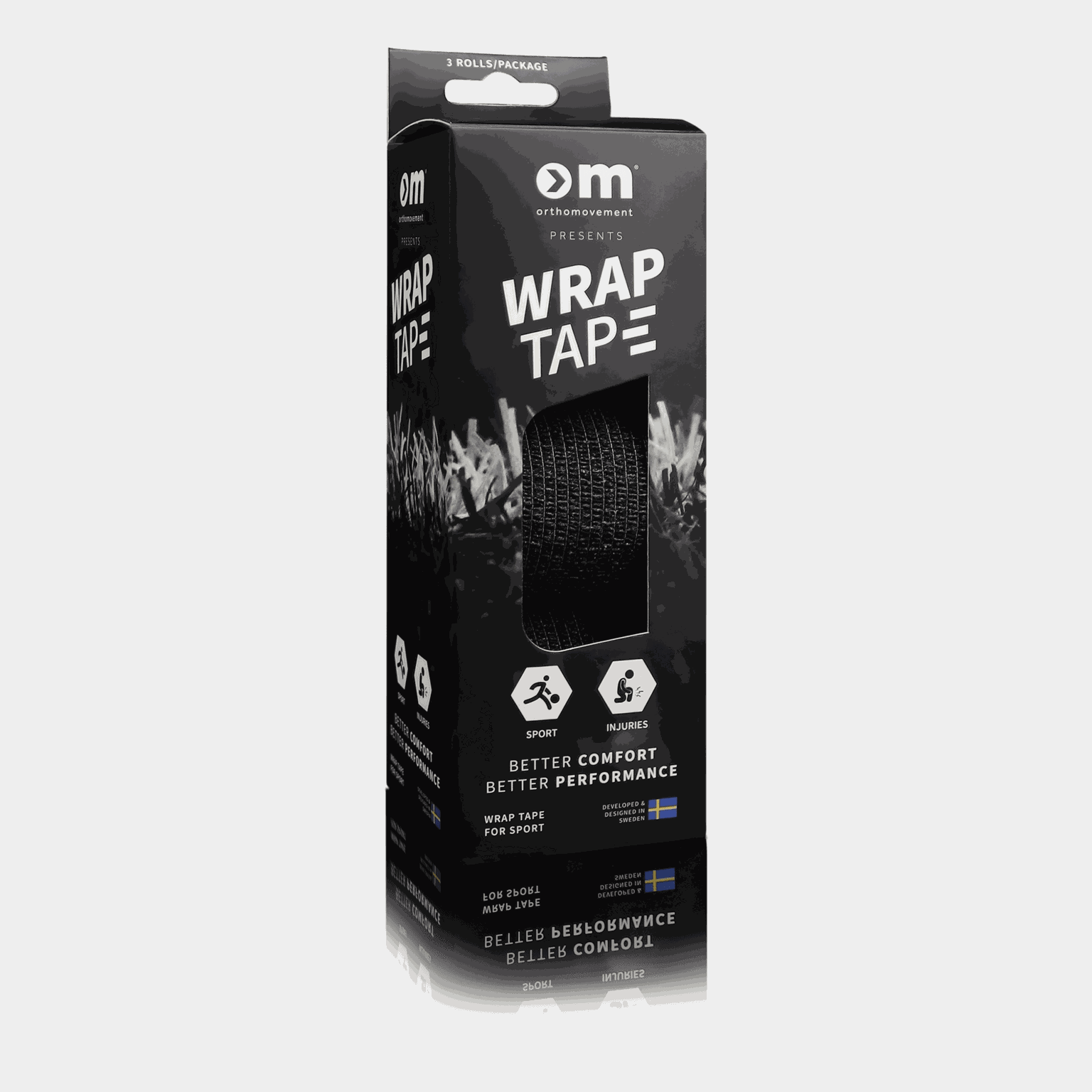 Wrap Tape 3 Pack, fotballteip - Svart