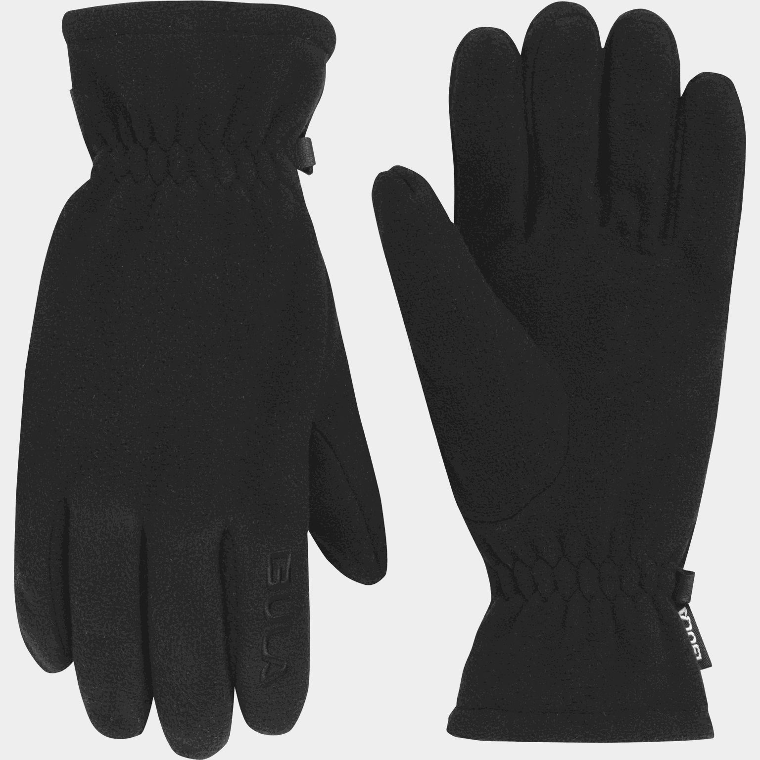  Gants polaires unisexes - noirs