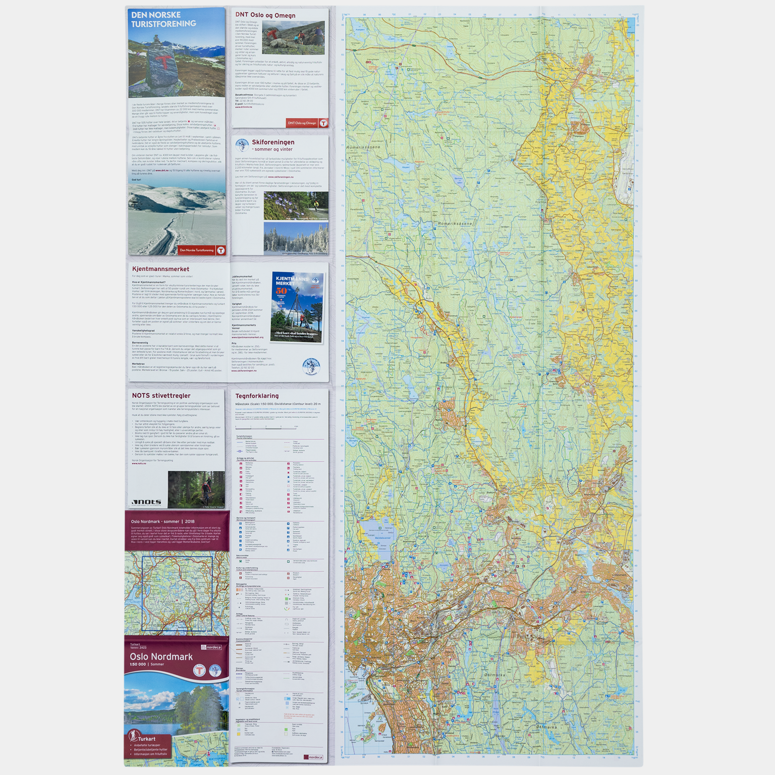 OSLO NORDMARK SOMMER 1:50 000 -