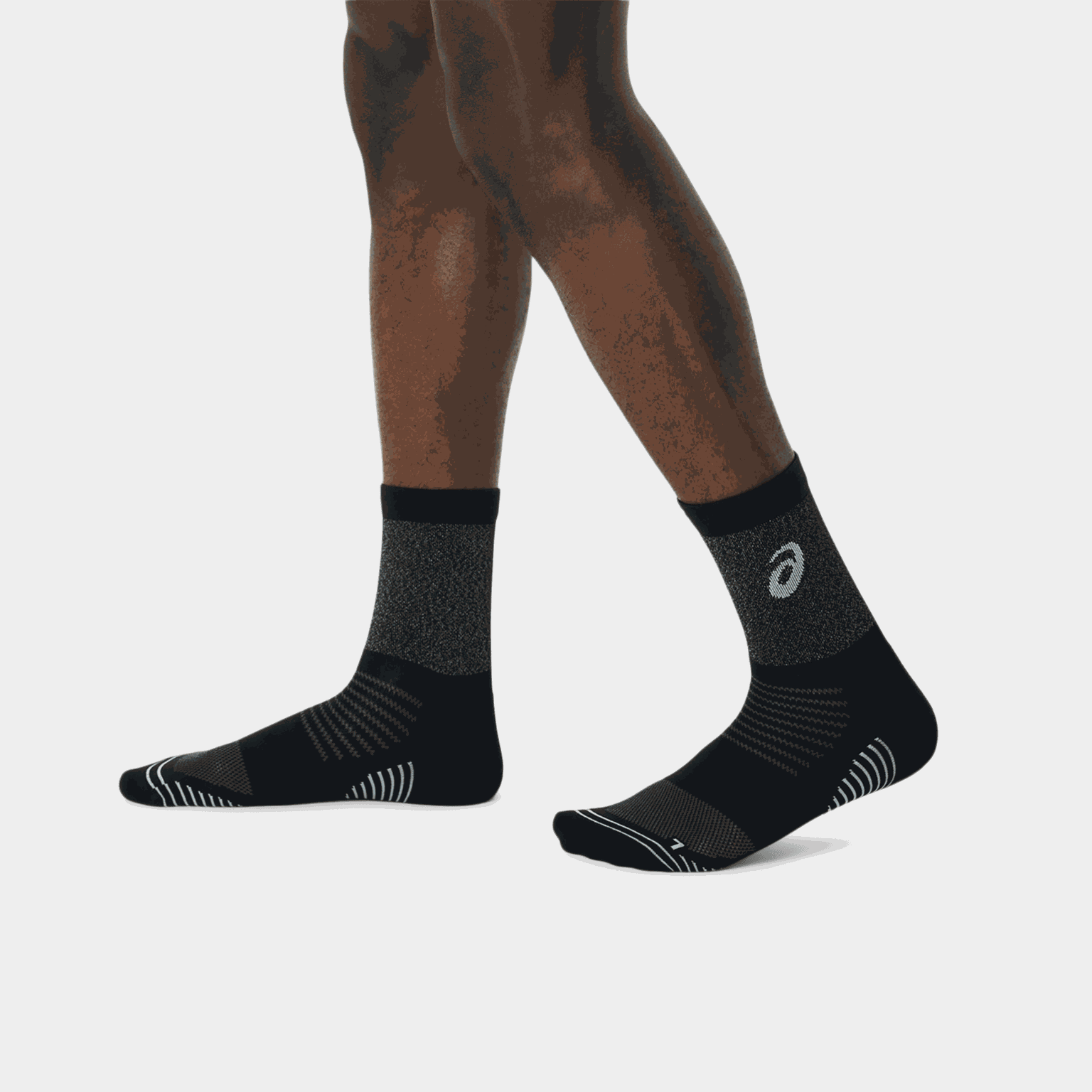  Skarpety do biegania Lite-Show Crew, skarpety treningowe unisex – czarne