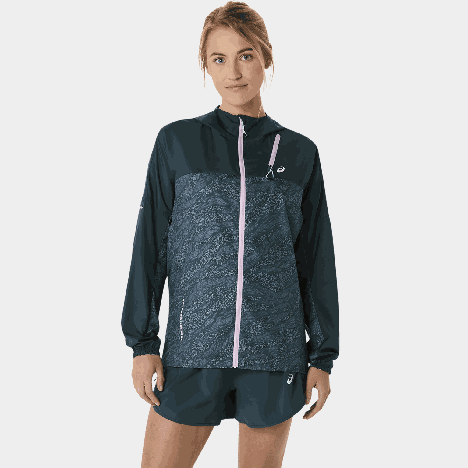 Coupe-vent pliable Fujitrail, veste de course pour femme - Vert
