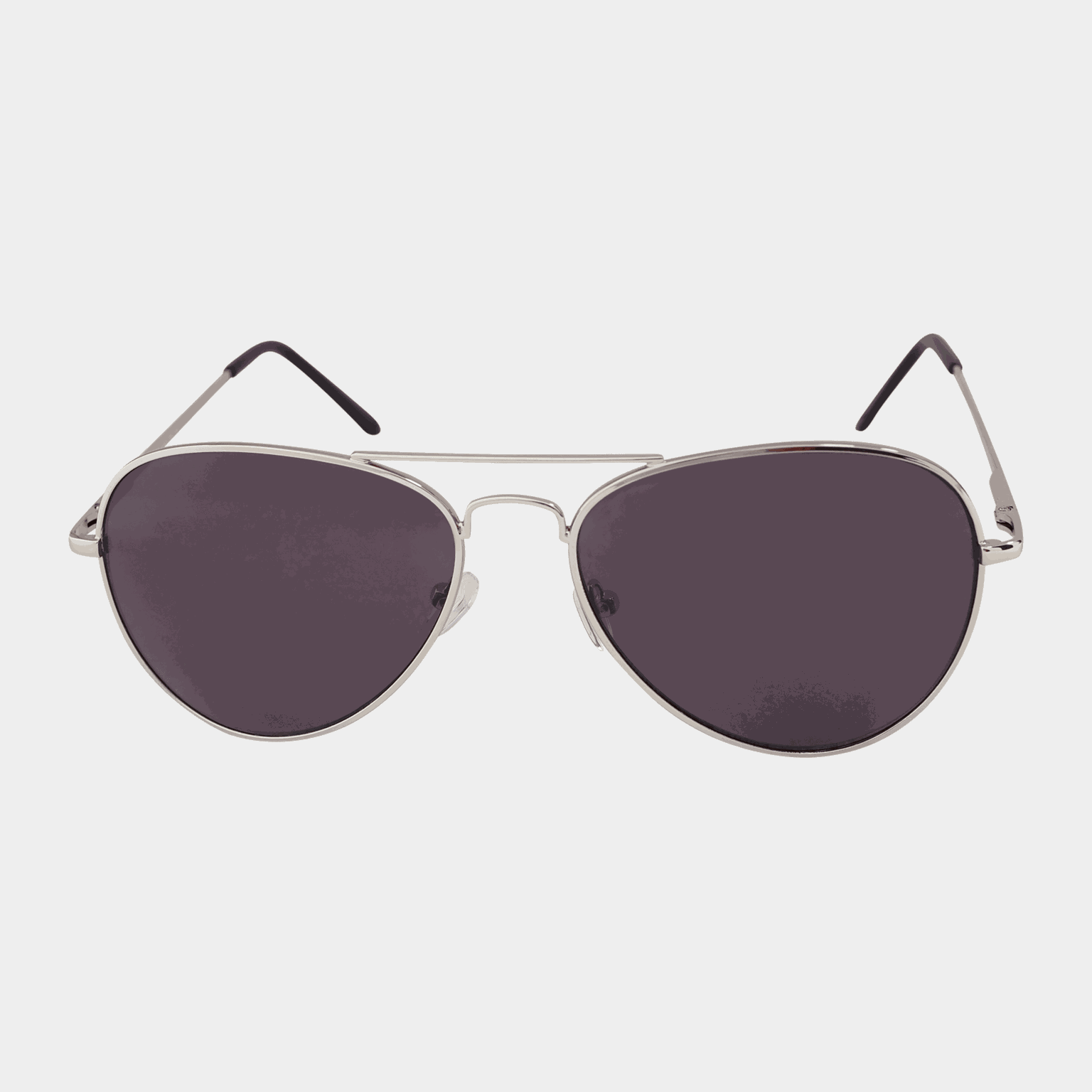 011 Waye Silver Frame With Smoke Lens, solbriller, unisex - Sølv