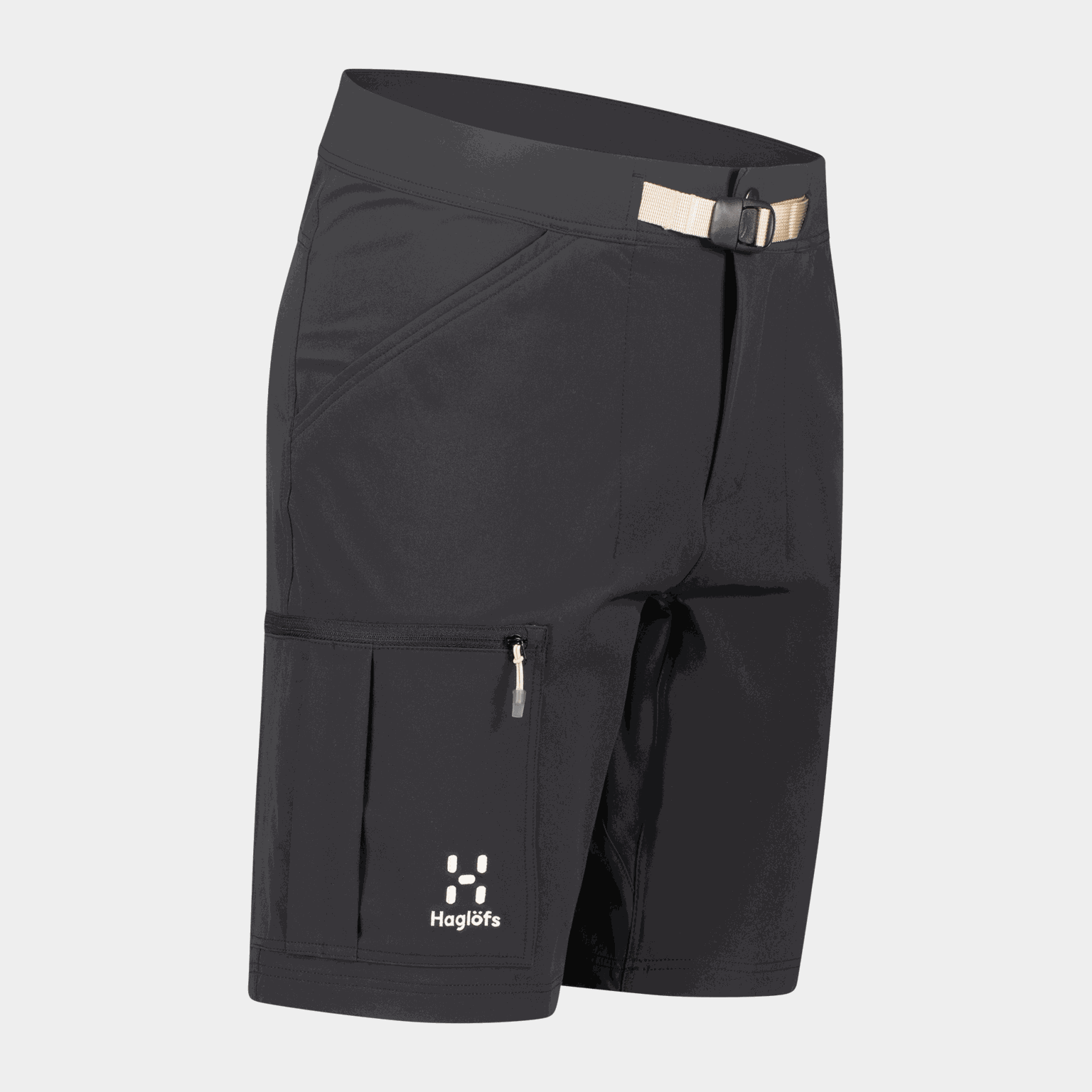  Spodenki Lizard Softshell, męskie spodenki trekkingowe – czarne