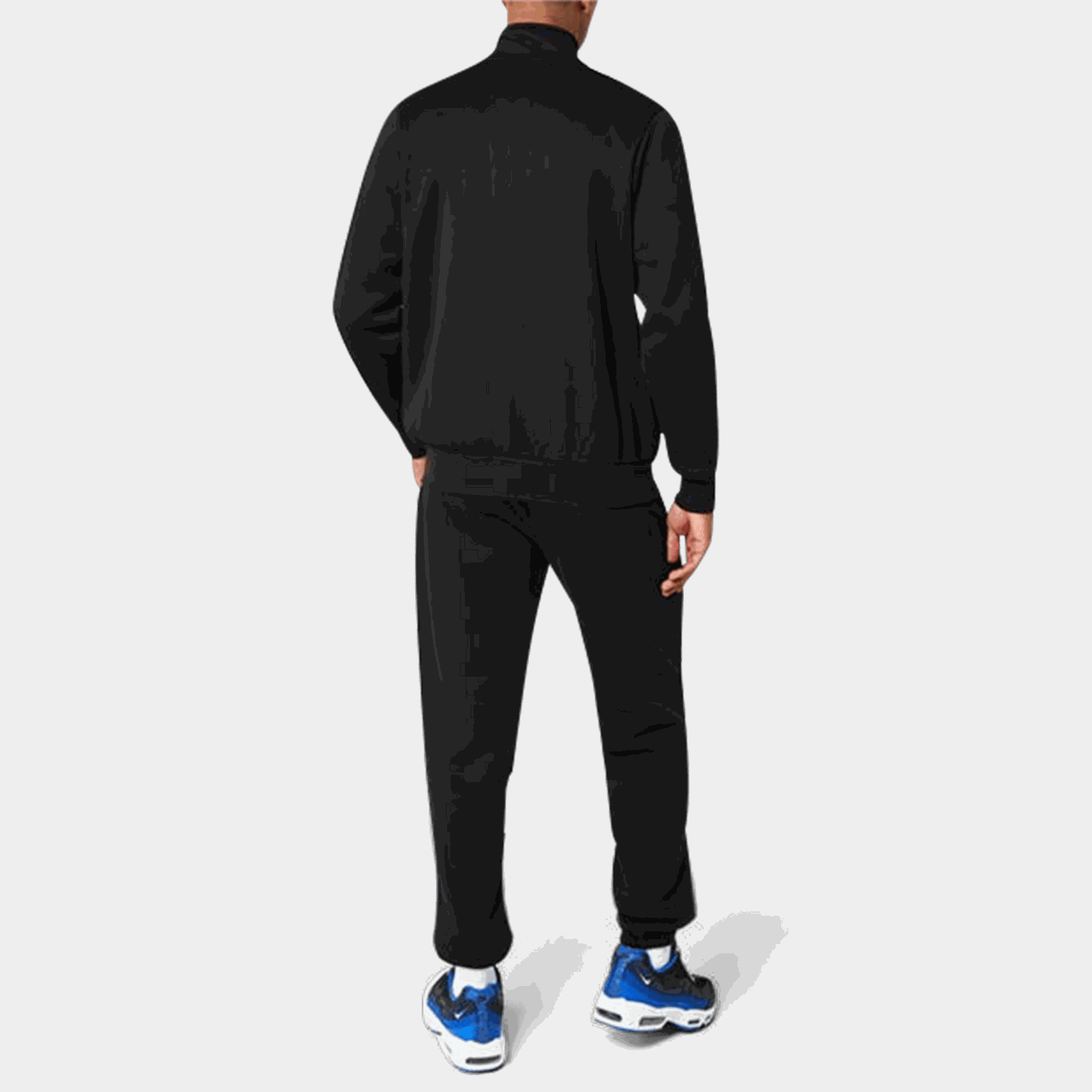 Calça jogger masculina de fleece com cintura elástica canelada