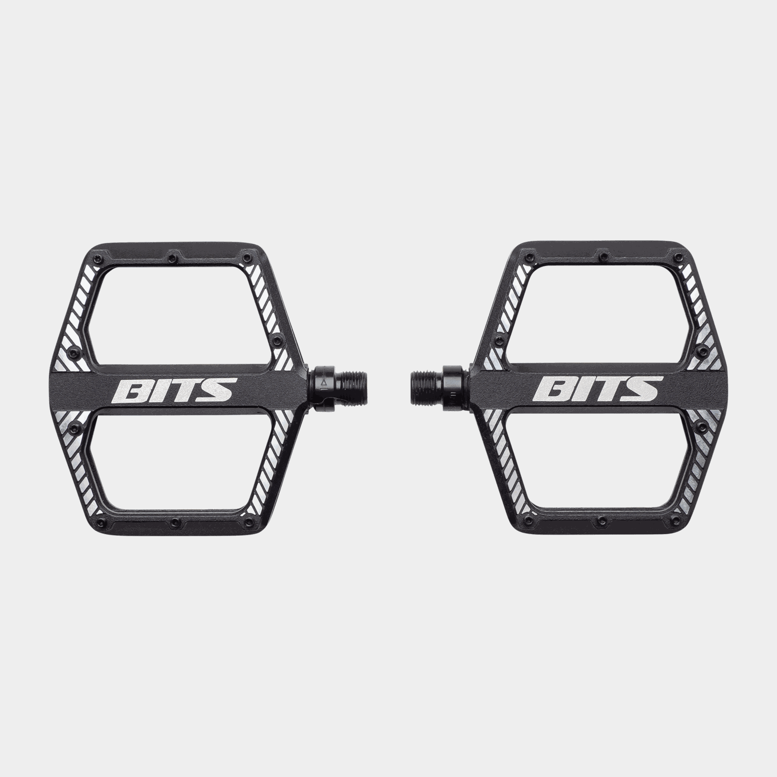 Bits Pedal PD-M12 Alloy Mtb flat, terrengsykkelpedaler - Svart