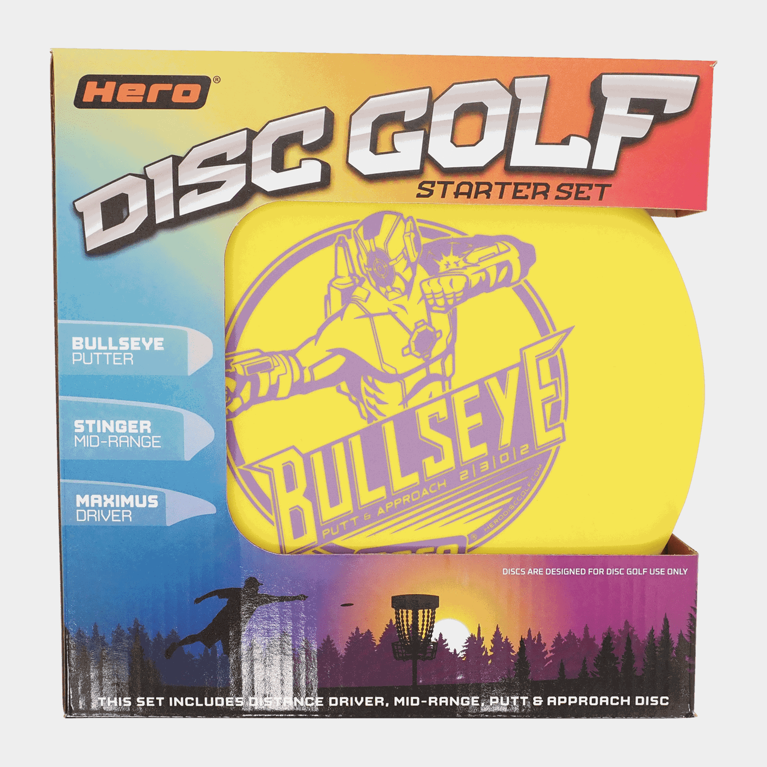 3 Disc Golf Starter Set, startersett til frisbeegolf -
