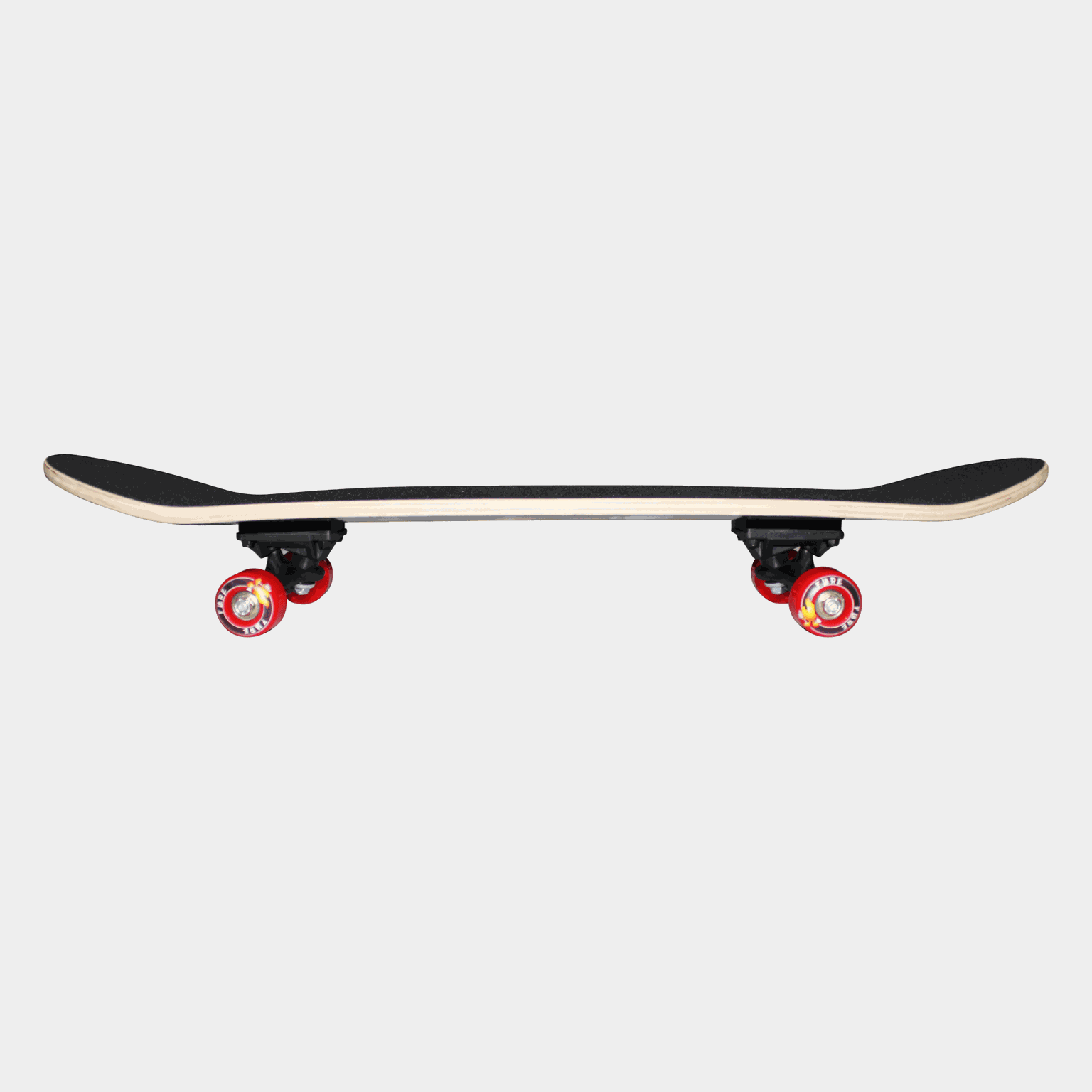  Skateboard FLARE - 24/25 pollici, per principianti, unisex - Nero