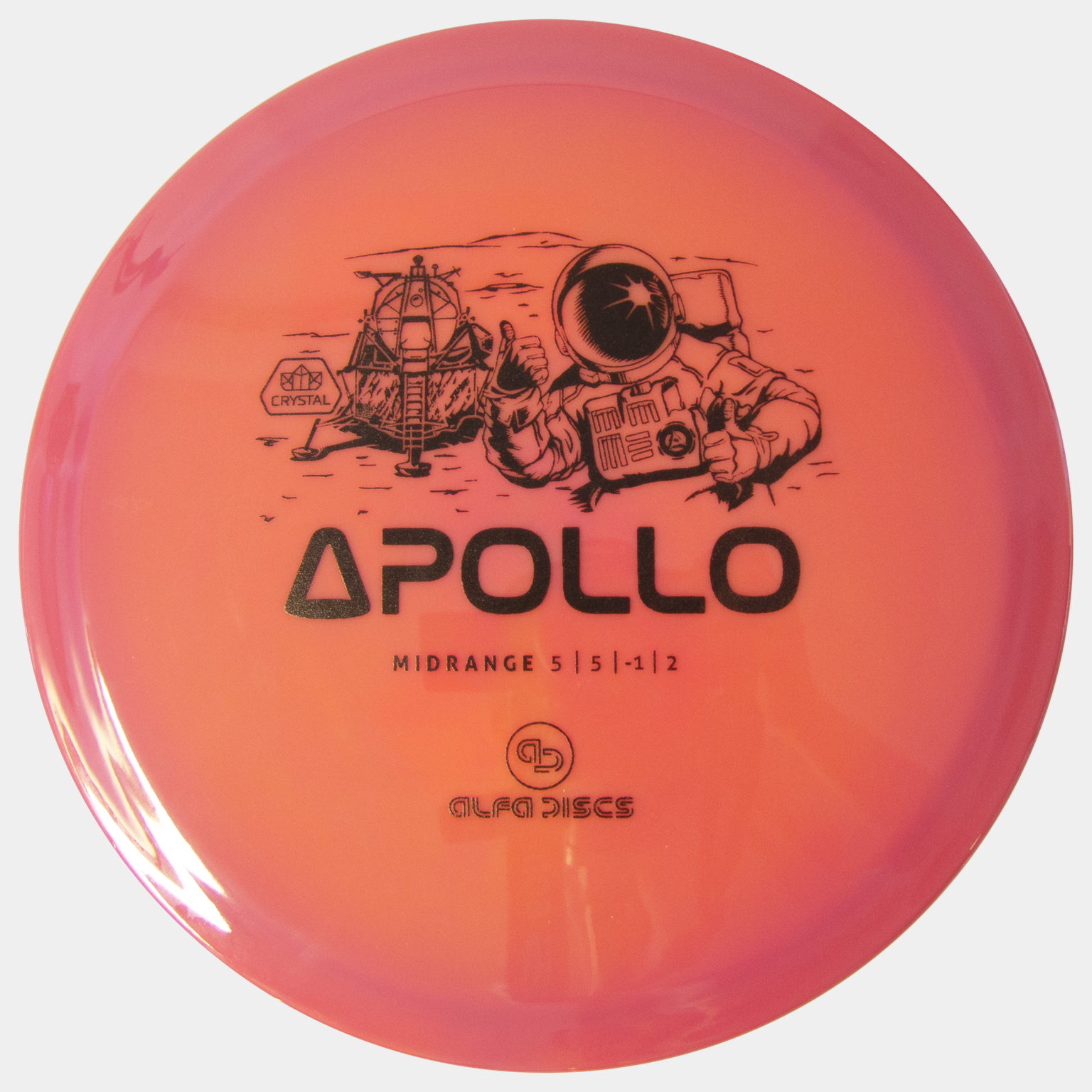 Crystal Line Apollo 173-180g Medium Distance Golf Disc – Roze