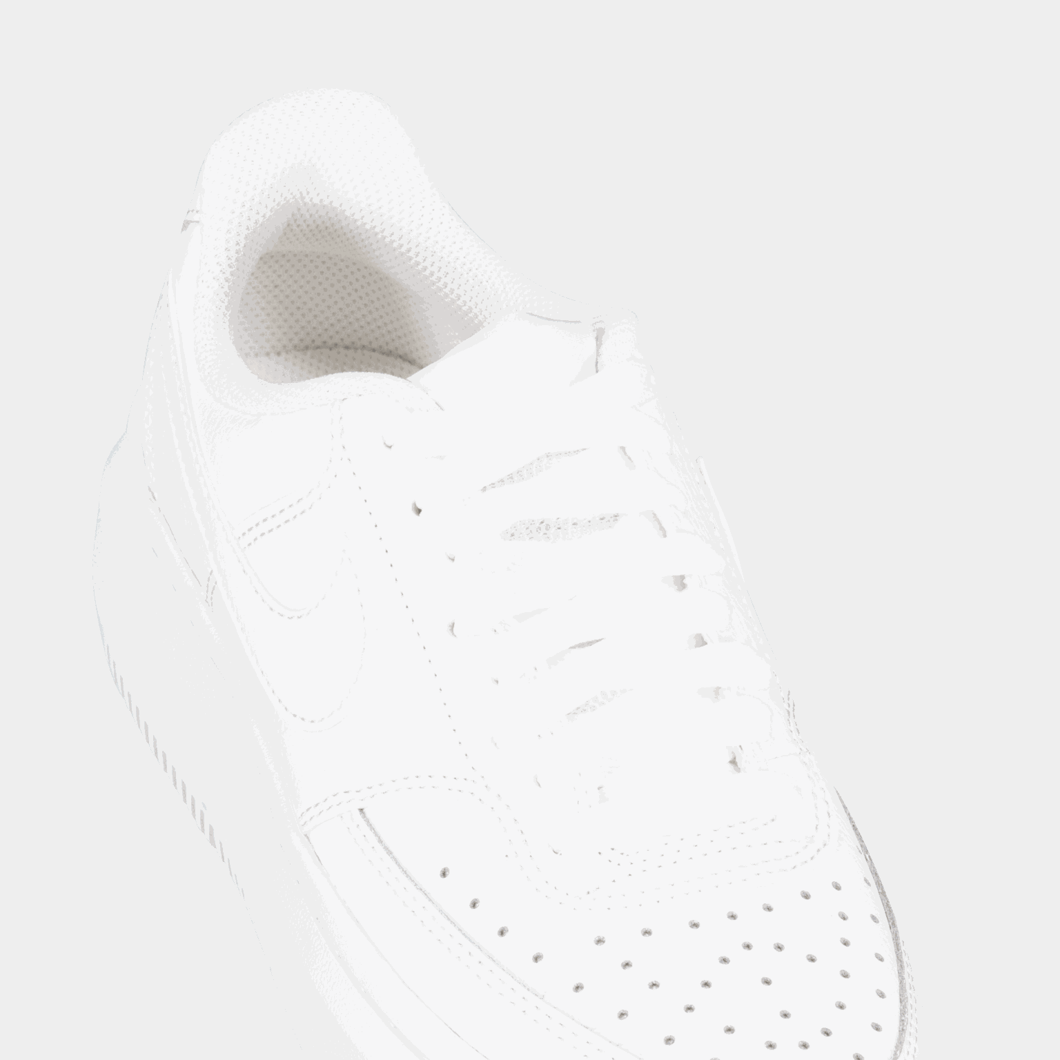 Tênis feminino Court Vision de cano curto - branco