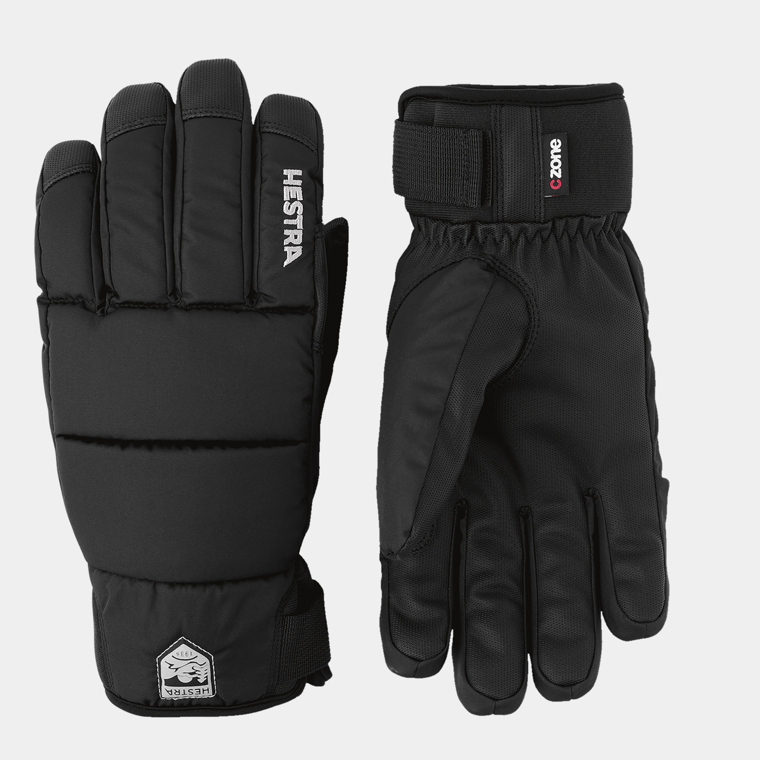 Alpine Glove Czone Frost primaloft - 5 finger 24/25, skihanske, snowboardhanske, unisex - Svart