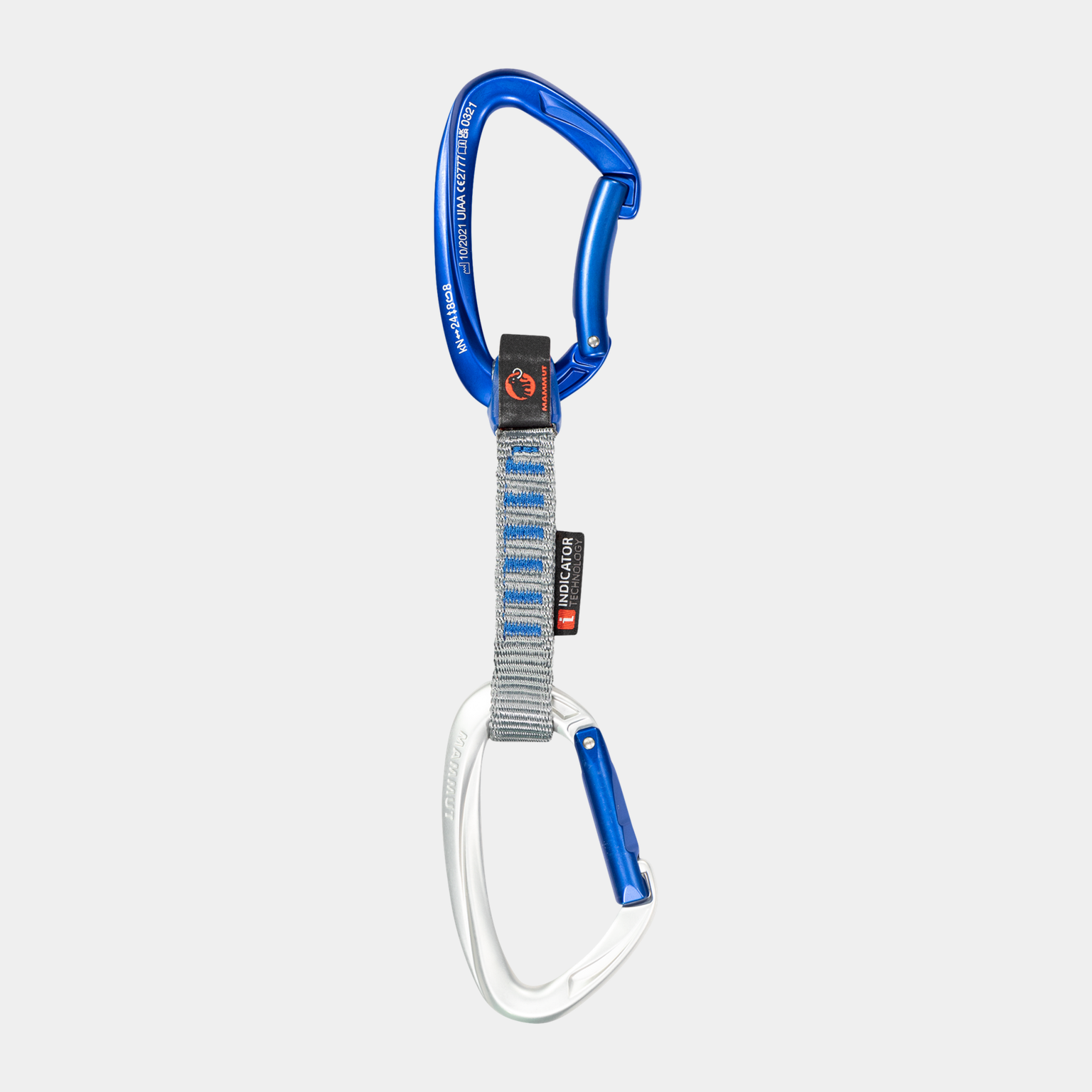 Wskaźnik bezpieczeństwa Crag Keylock 10 cm, 6 szt., z paskiem na nadgarstek – srebrny