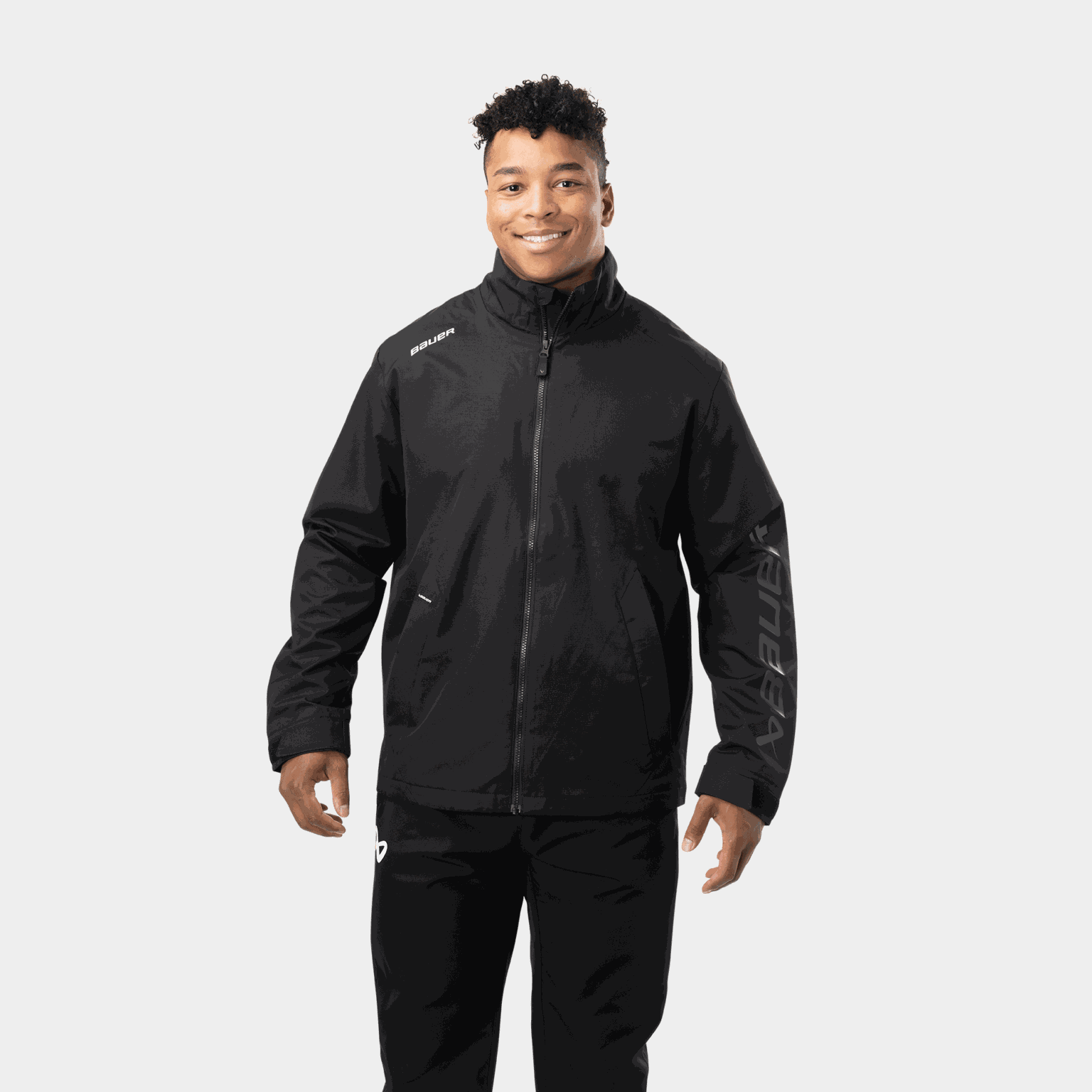 Lekka kurtka treningowa Bauer Team S24 24/25, rozmiar seniorski – czarna