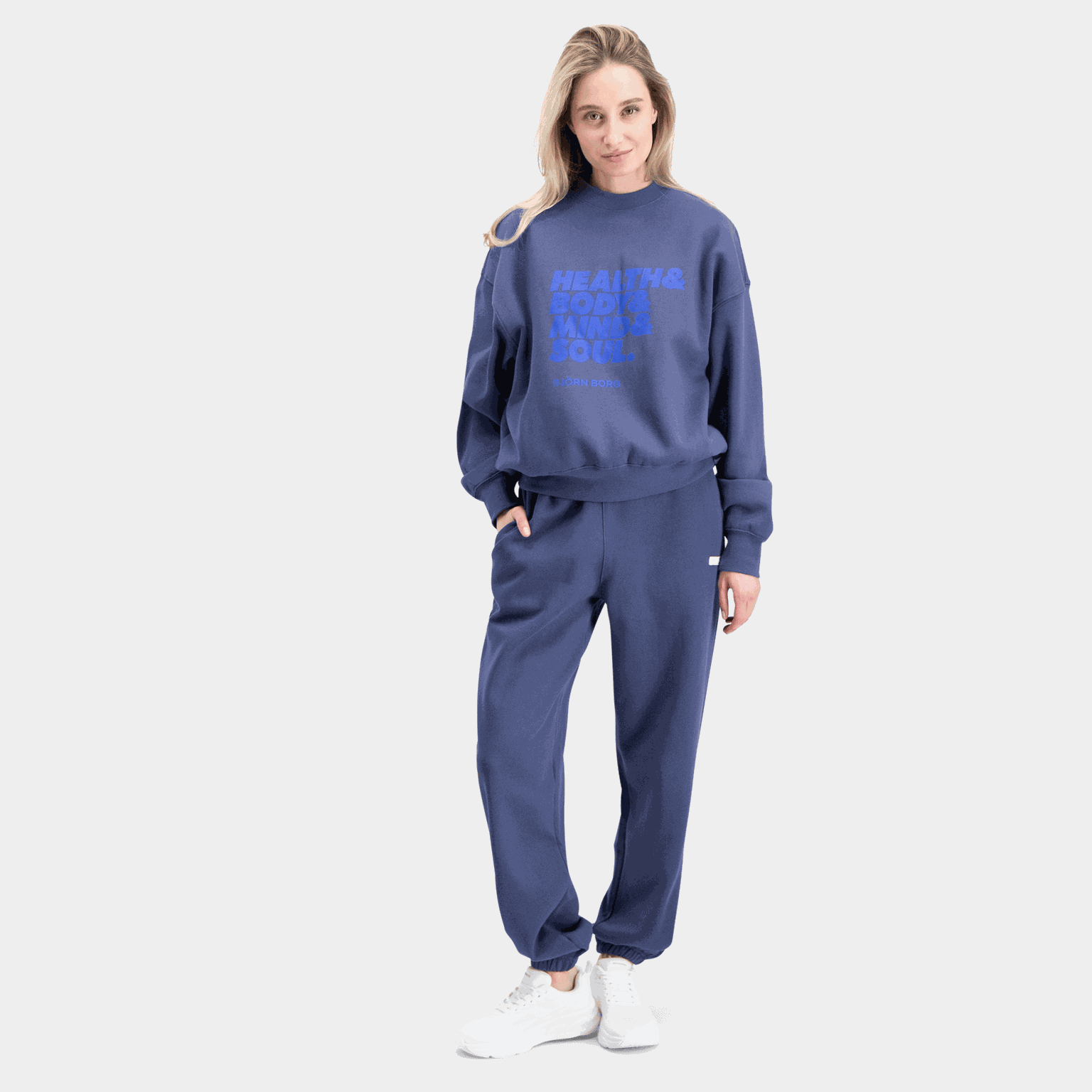Studio Oversized Pants, joggebukse, dame - Blå