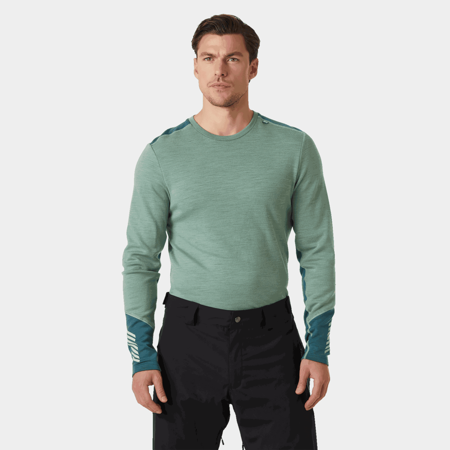  Maglione girocollo da uomo LIFA in lana merino di peso medio