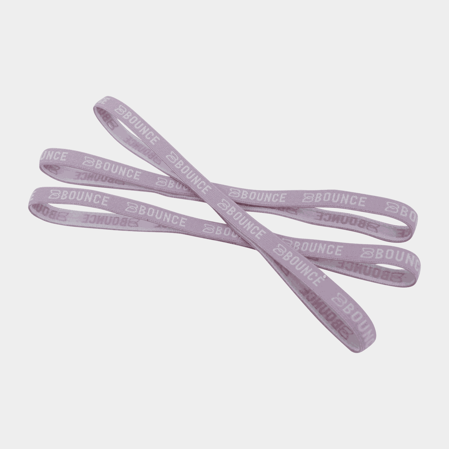 Set van 3 elastische haarbanden van Bounce, ademend en sneldrogend.