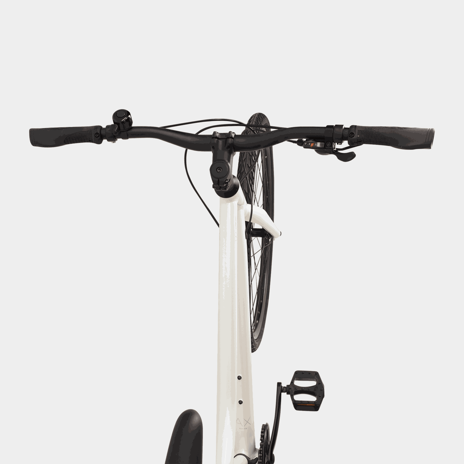 AX PEARL WHITE 25, hybridsykkel, unisex - Hvit