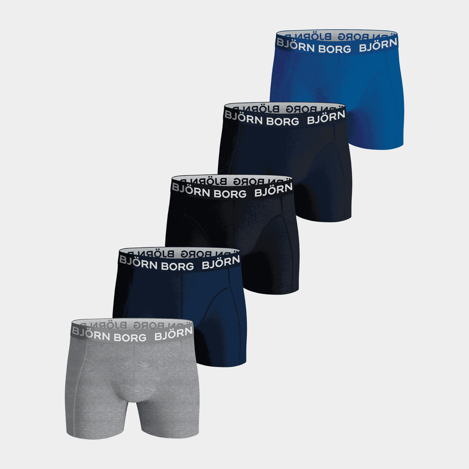 Cotton Stretch Boxer 5-pack, boksershorts, gutt - Flerfarget