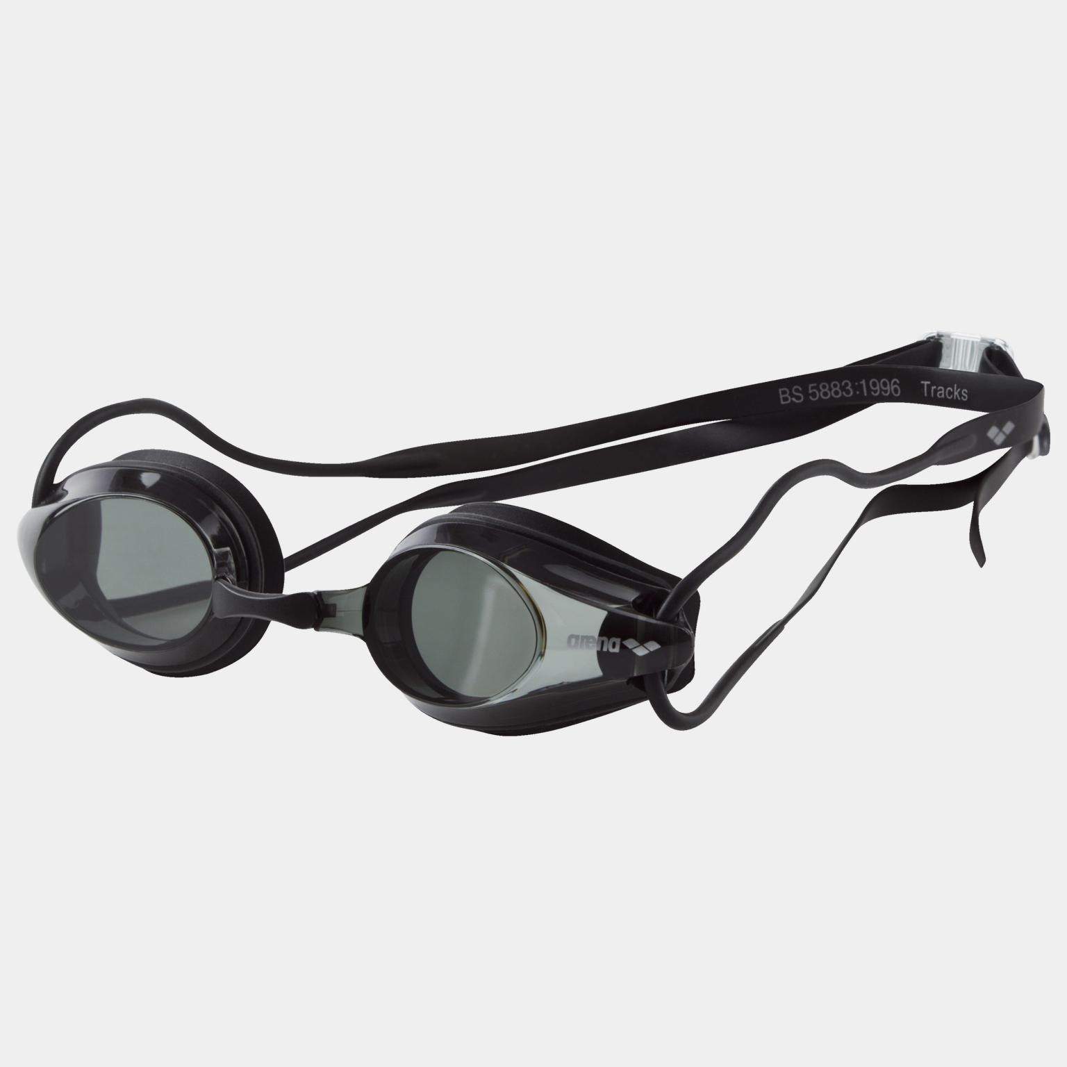  Buty do biegania, okulary do pływania – czarne
