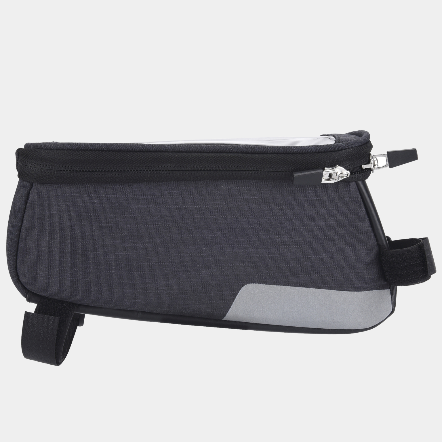 Top tube bag w/phone pouch - Grå