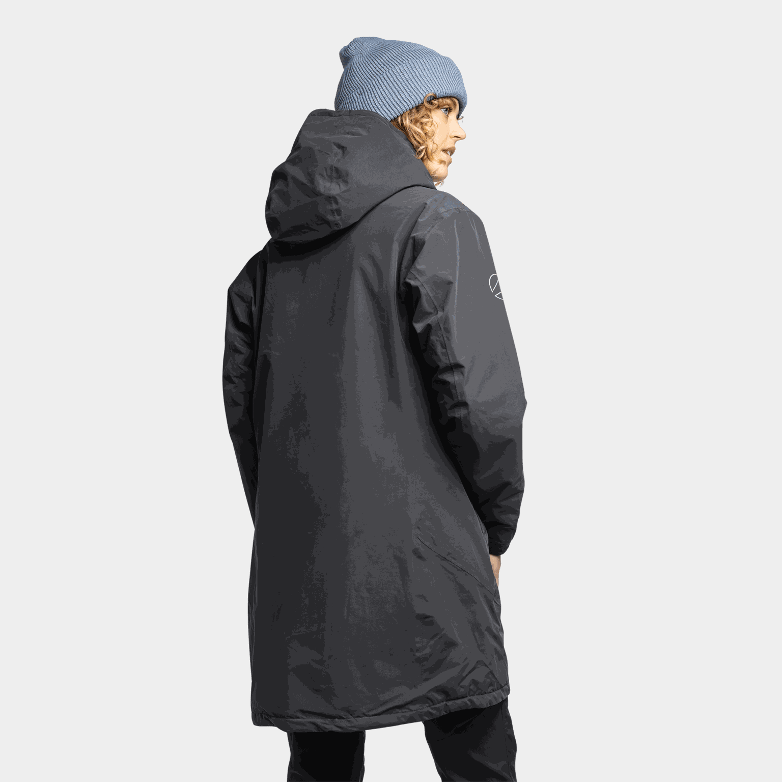 Casaco parka térmico Helsinki, casaco parka feminino - preto
