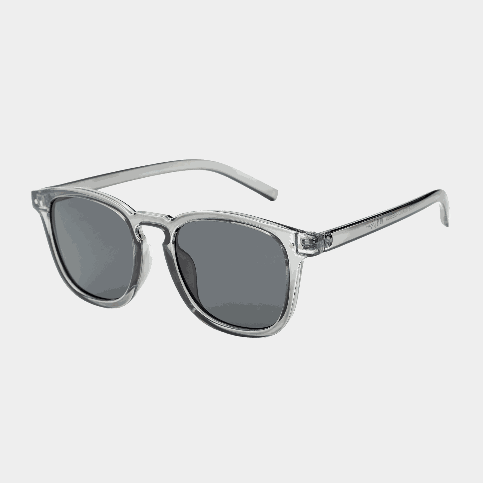  Waye 019 donkergrijze zonnebril met gekleurde glazen, unisex - grijs